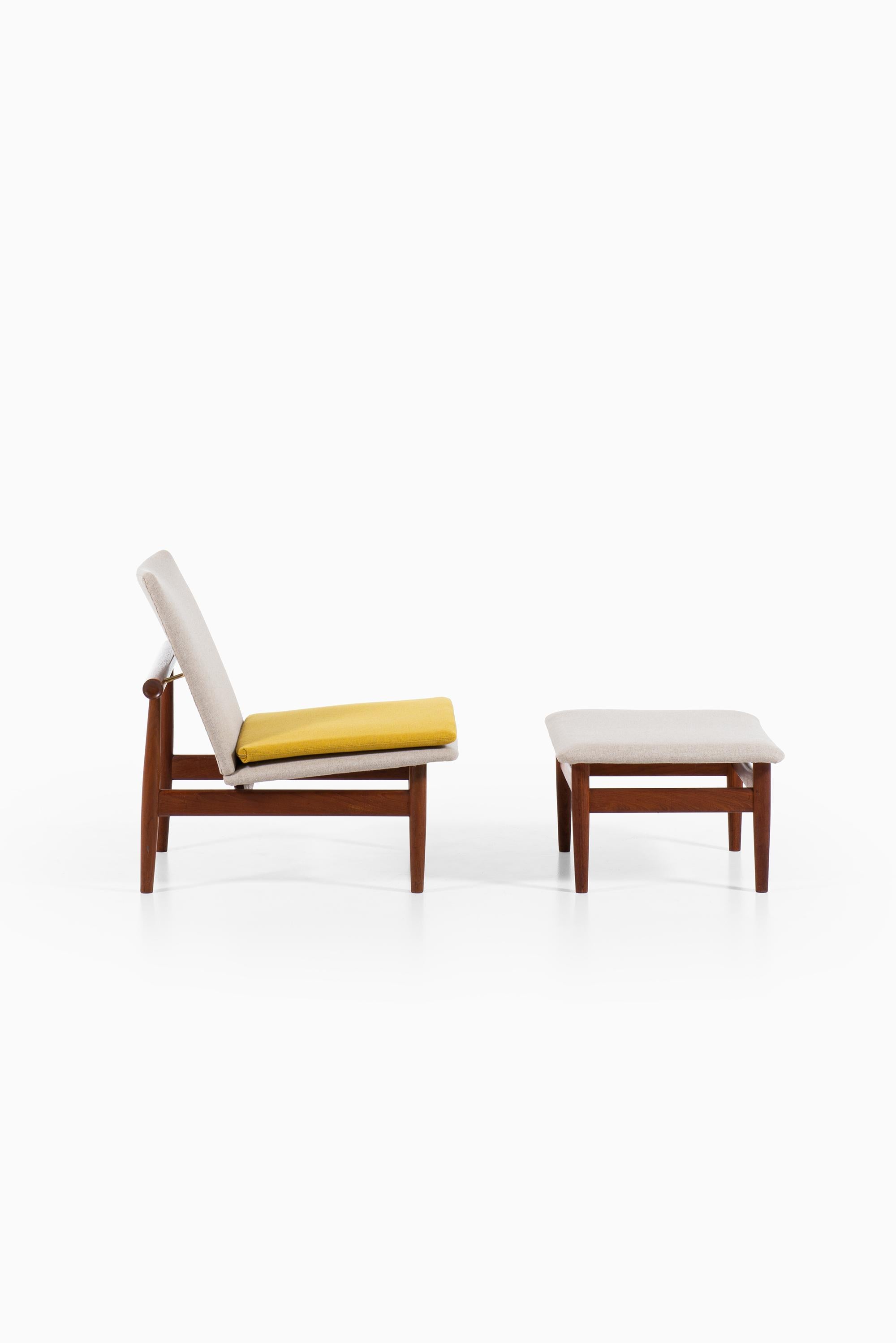 Mid-20th Century Finn Juhl Easy Chairs Model Japan Produced by France & Son in Denmark