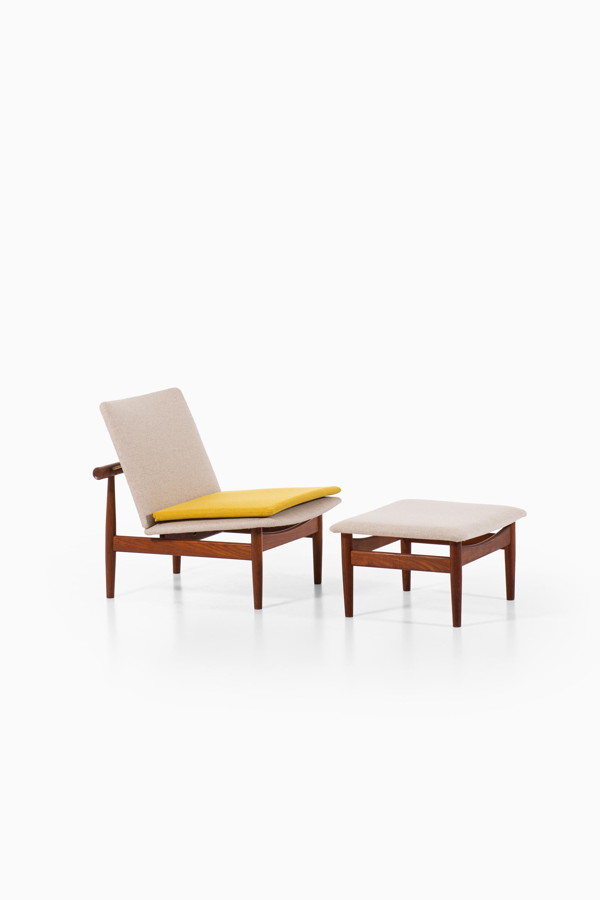 Finn Juhl Easy Chairs Model Japan Produced by France & Son in Denmark 2