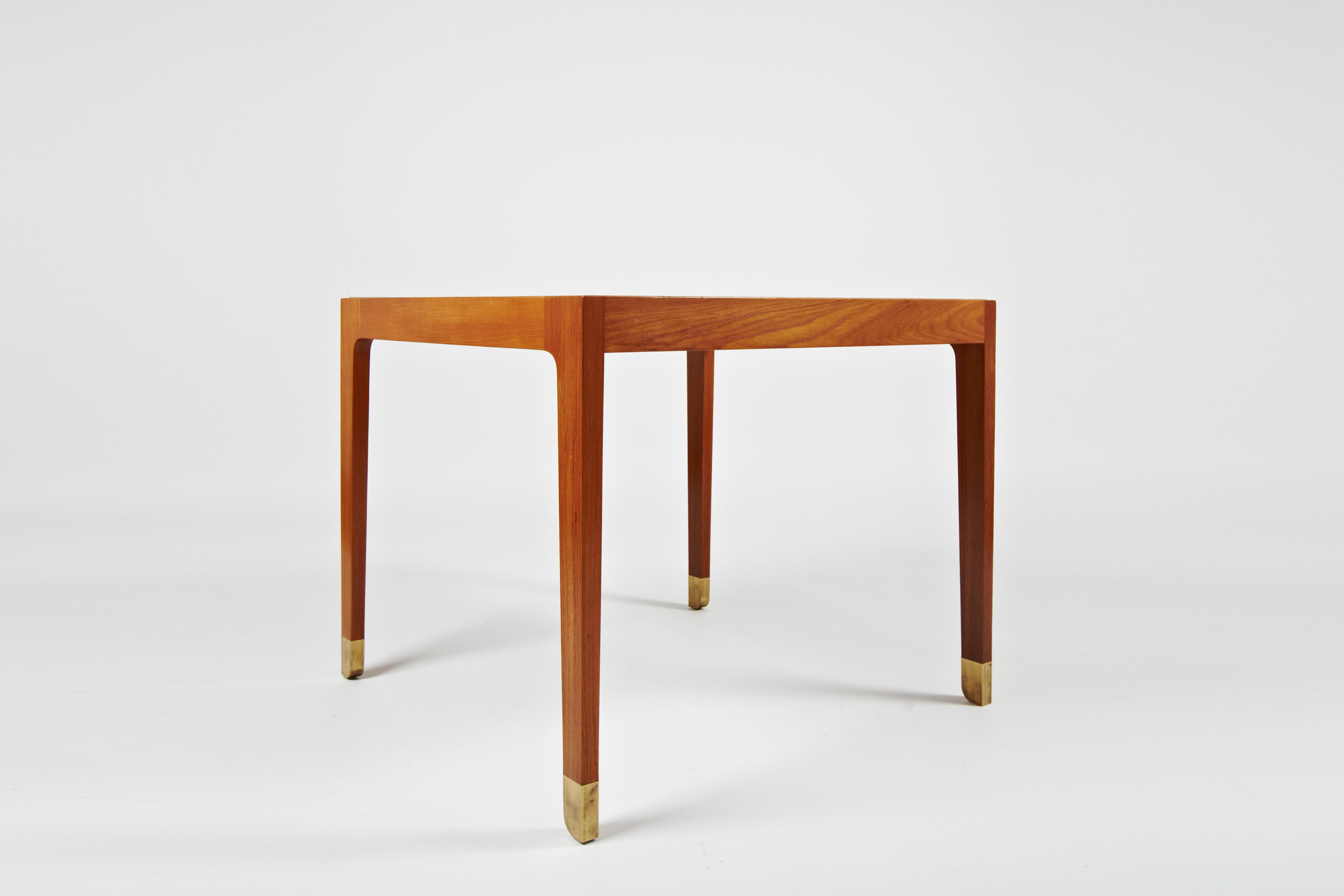 Teak Finn Juhl:  Exhibition tables made 1947 - for dining or cards - single or pair For Sale