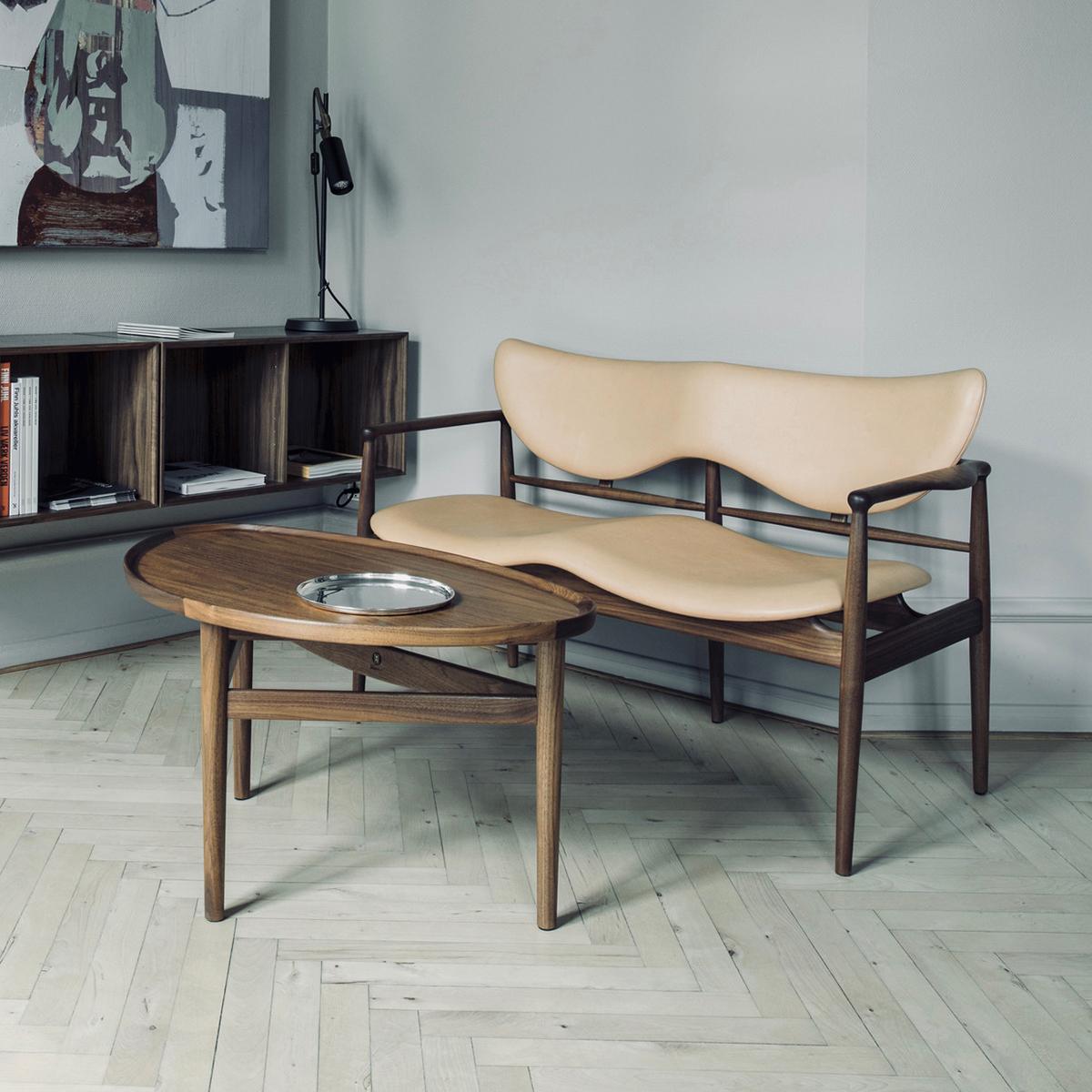 Contemporary Finn Juhl Eye Side Table, Wood