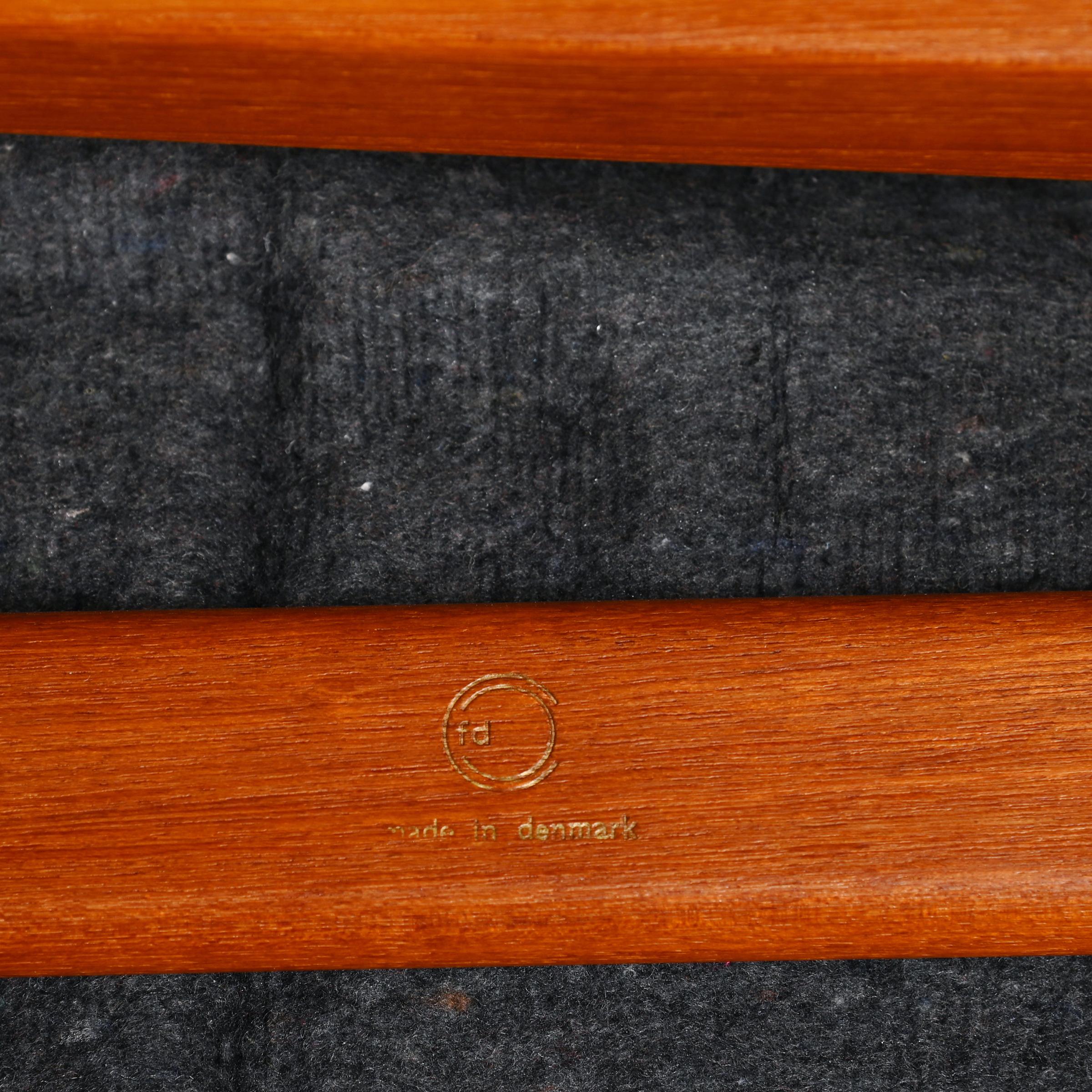 Finn Juhl FD-133 Easy Chair in Teak and Cognac Leather for France & Daverkosen 10