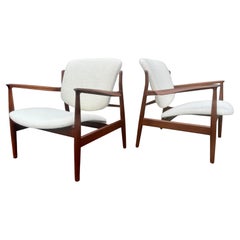 Sedie da salotto in teak Finn Juhls "FD141" per France & Daverkosen Danimarca
