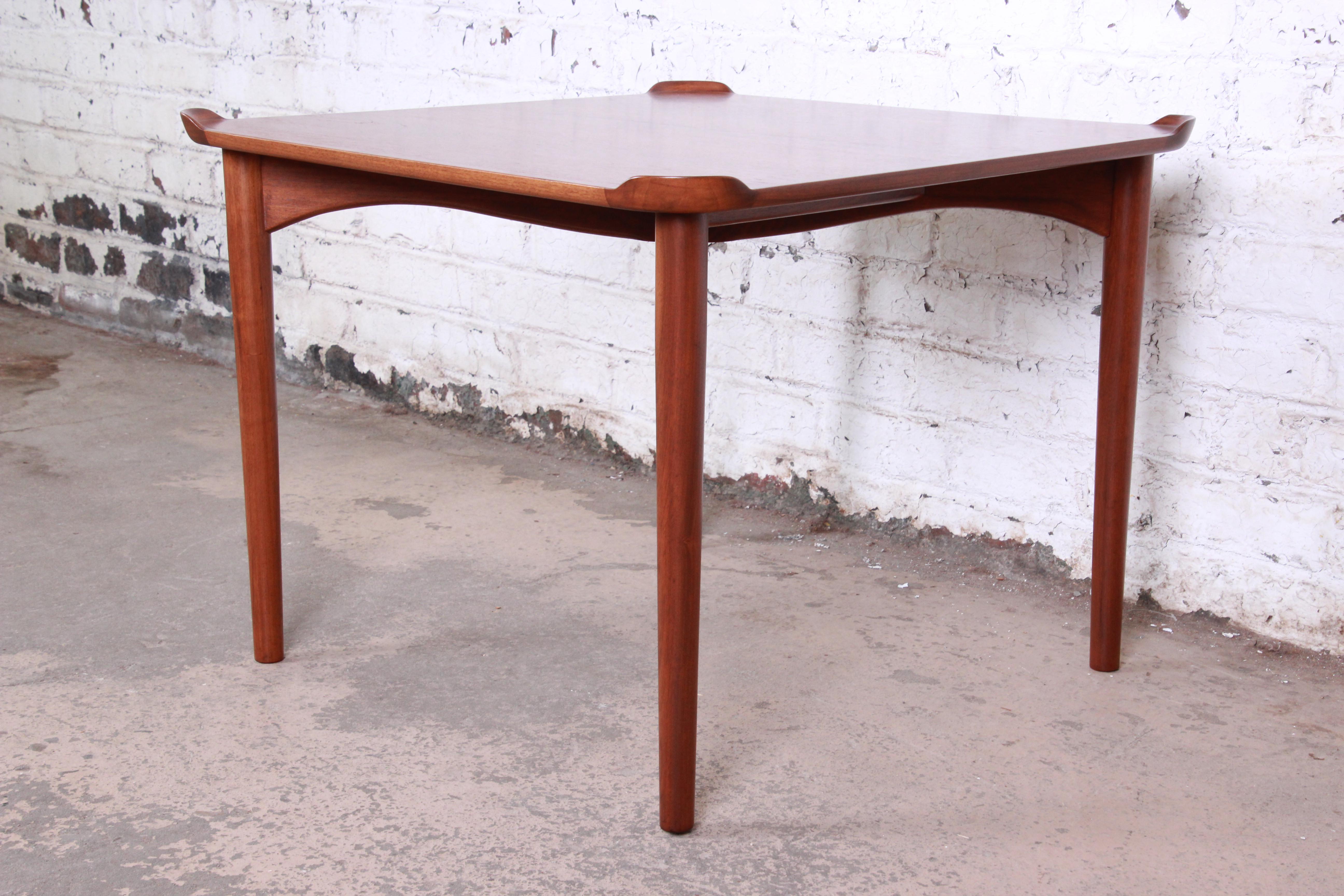 Finn Juhl for Baker Furniture Teak Game Table at 1stDibs baker game table