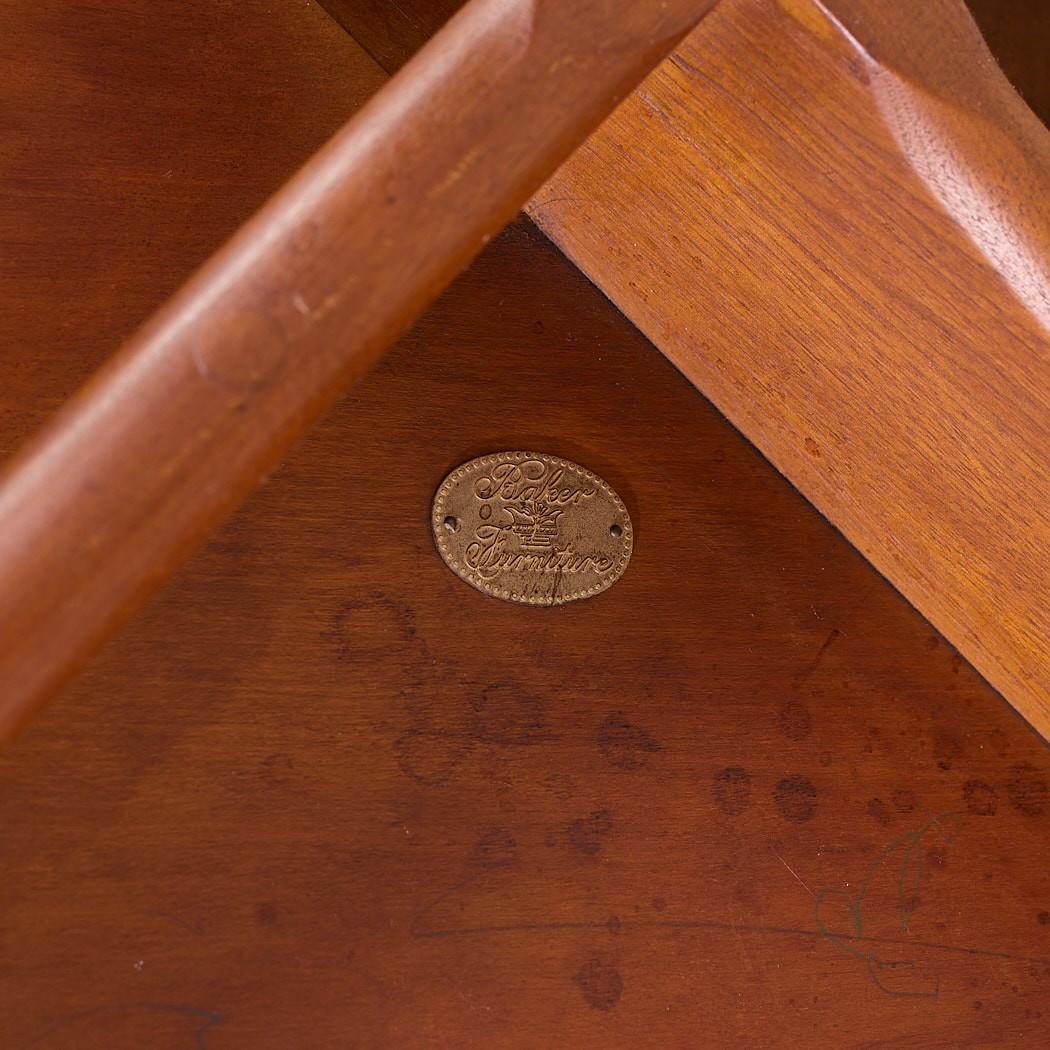 Finn Juhl for Baker Mid Century Teak Game Table For Sale 4