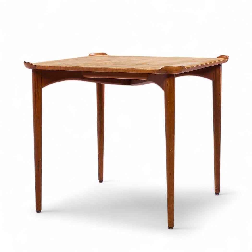 Mid-Century Modern Finn Juhl for Baker Mid Century Teak Game Table For Sale