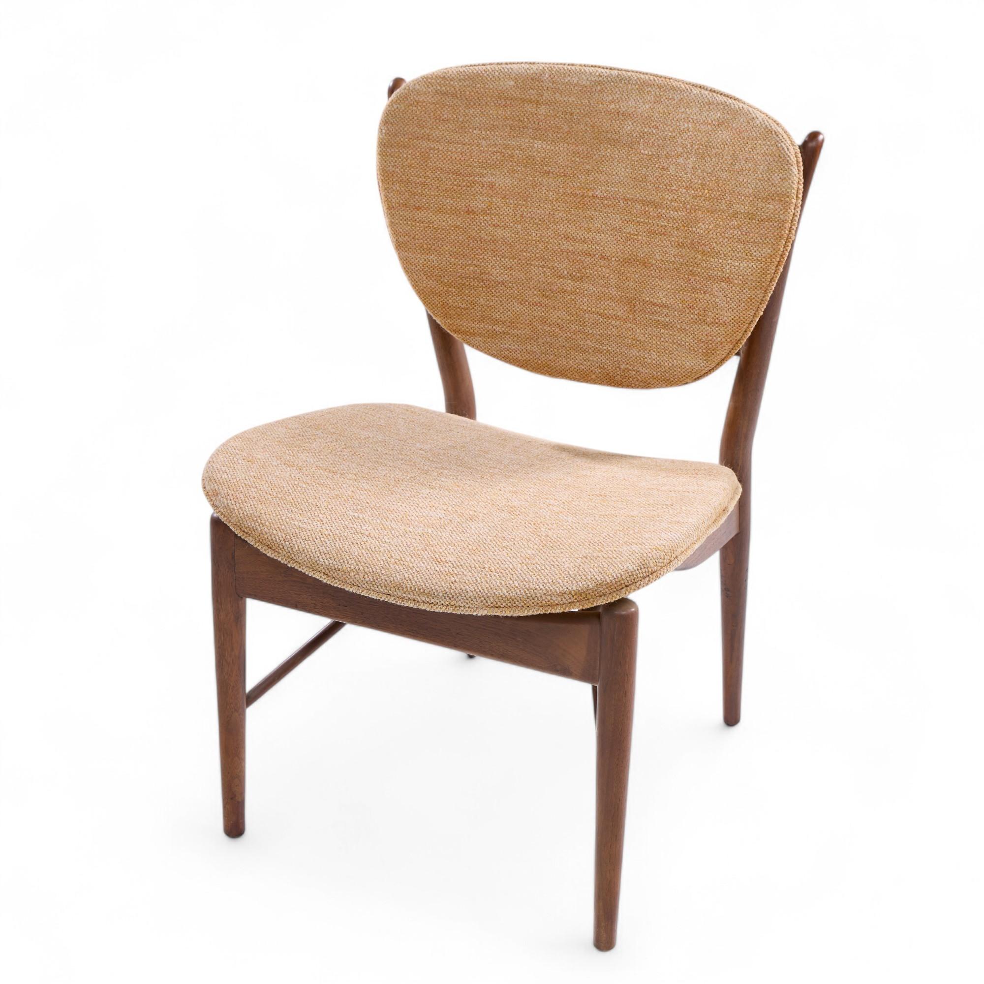 Finn Juhl for Baker Model 51 Mid Century Walnut Dining Chairs - Set of 4 For Sale 5