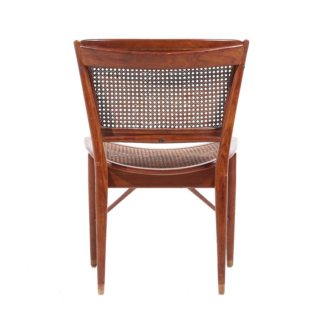 Finn Juhl for Baker Model NV 51/403 Teak and Cane Dining Chairs - Set of 8 For Sale 2