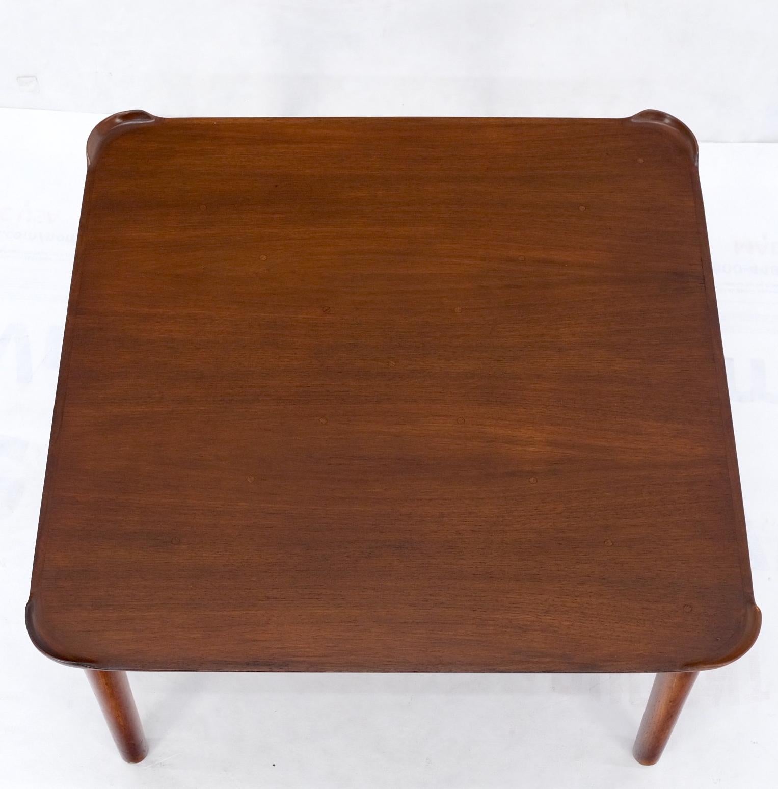 Finn Juhl for Baker Square Walnut Mid-Century Modern Coffee Table For Sale 7