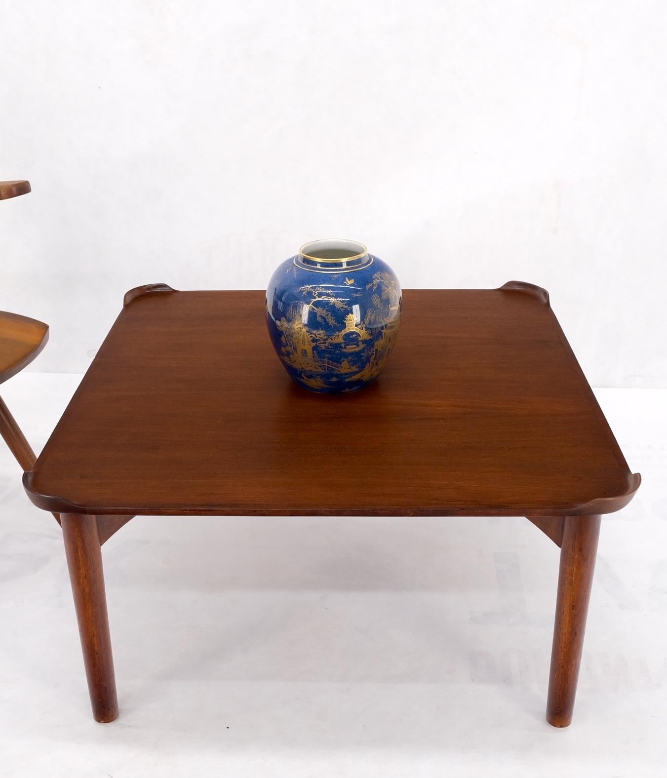 Finn Juhl for Baker Square Walnut Mid-Century Modern Coffee Table For Sale 10