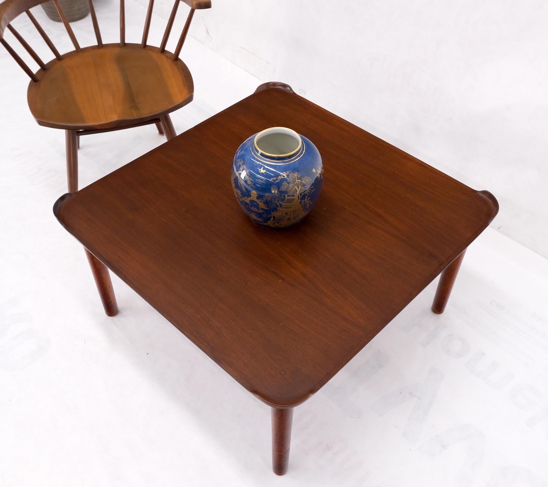 Finn Juhl for Baker Square Walnut Mid-Century Modern Coffee Table For Sale 11