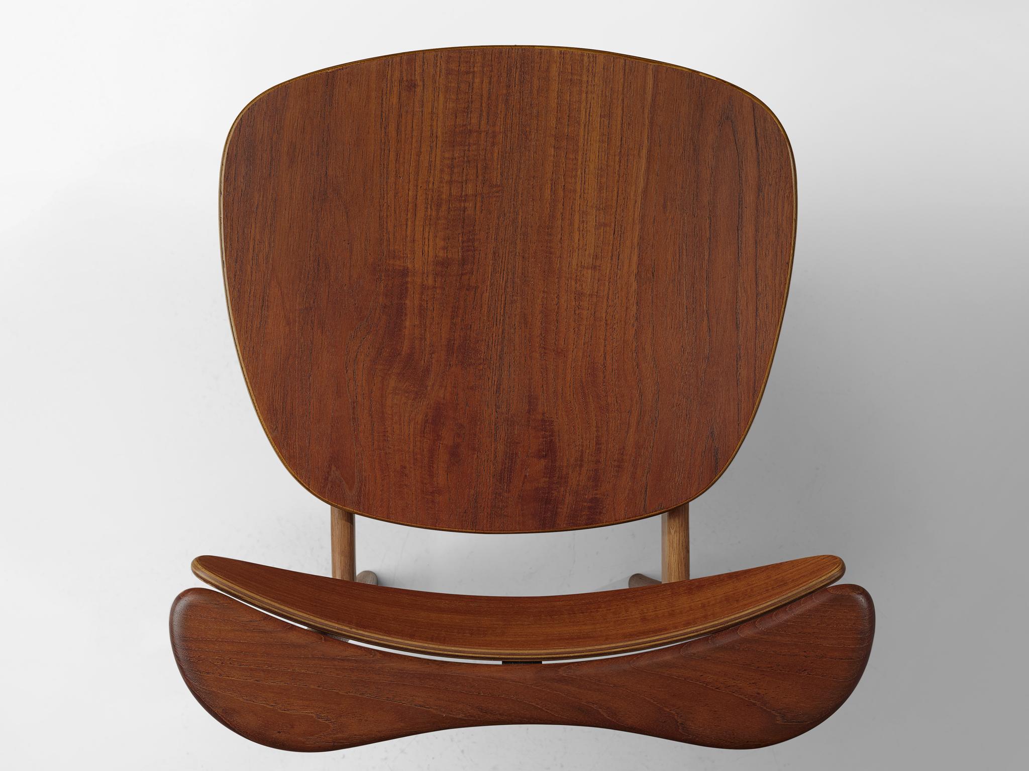 Metal Finn Juhl for Bovirke 'Reading Chairs' in Teak For Sale