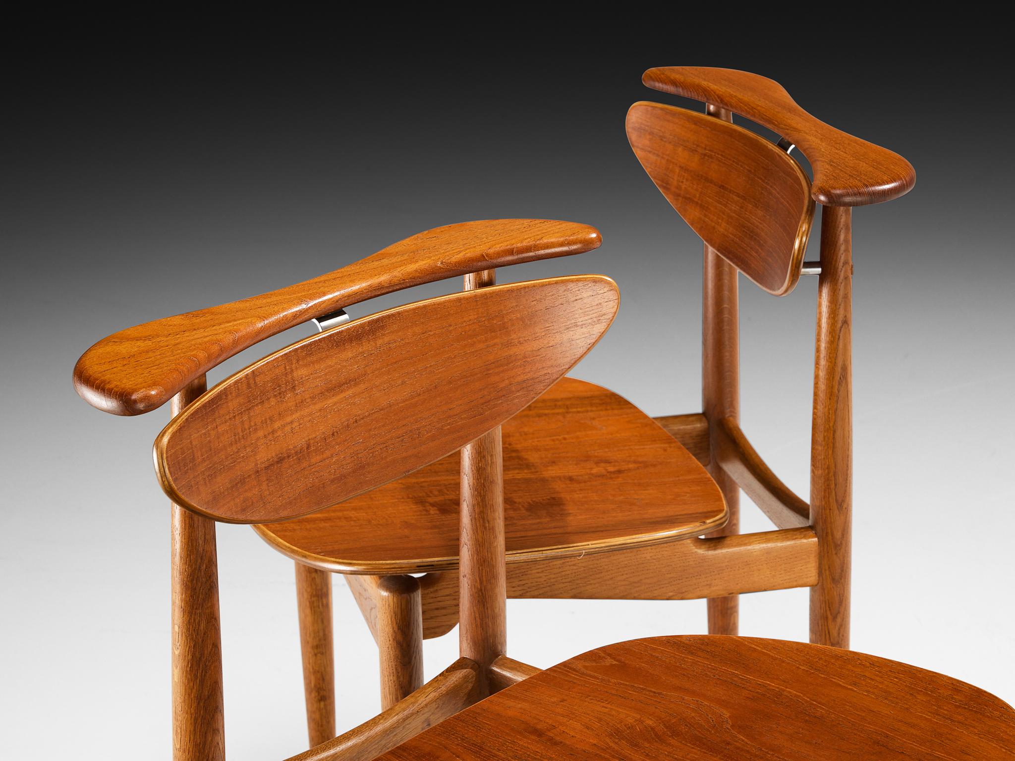 Mid-Century Modern Finn Juhl pour Bovirke « Reading Chairs » en teck en vente