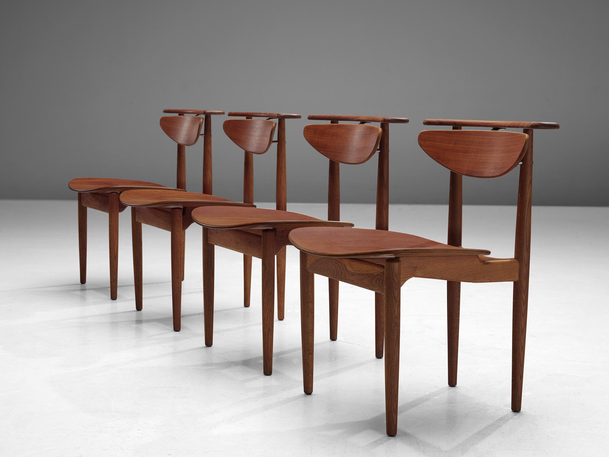 Danish Finn Juhl for Bovirke Set of Four 'Reading Chairs'