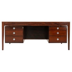 1960s Finn Juhl Diplomat Series Desk with 6 drawers in Rosewood