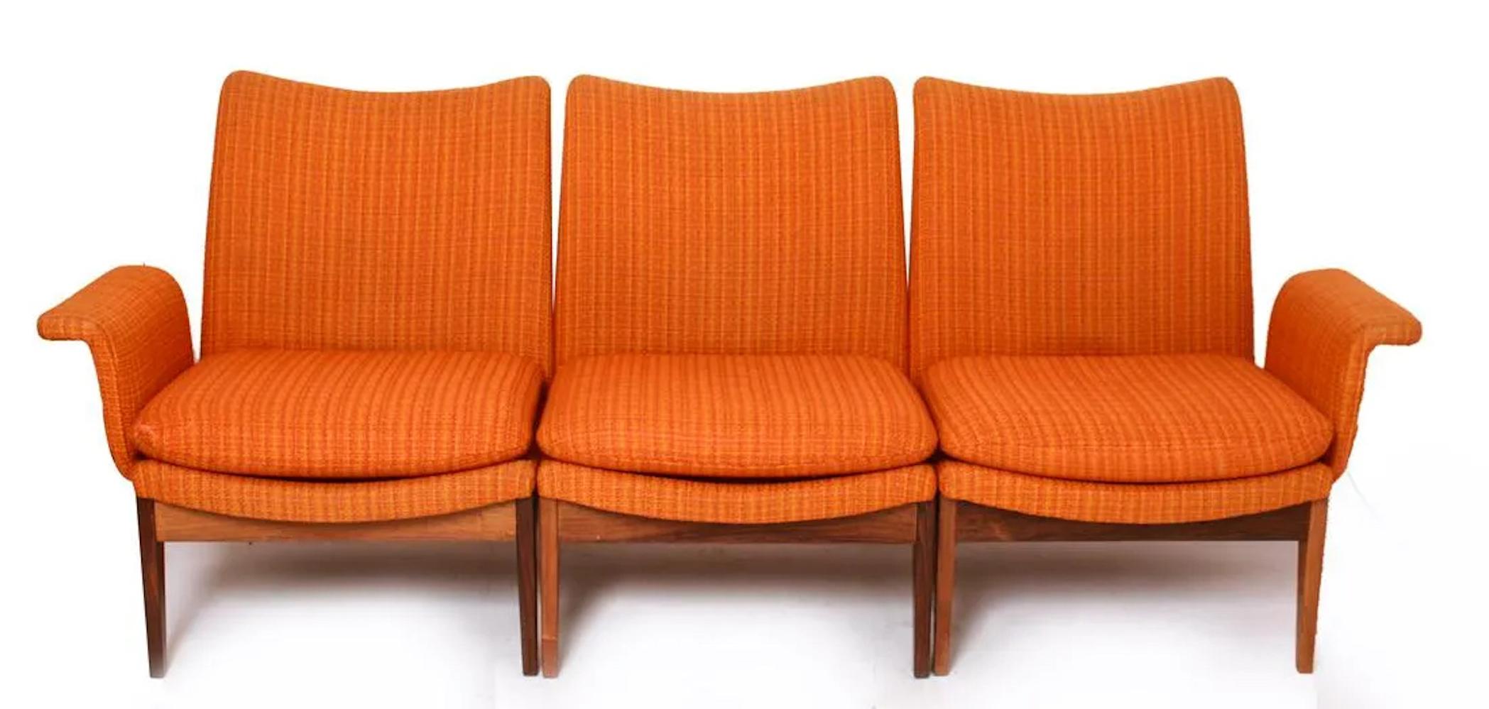Finn Juhl für Cado Modulare Sofa-Loungesessel 1950er Jahre, Dänische Moderne (Skandinavische Moderne) im Angebot