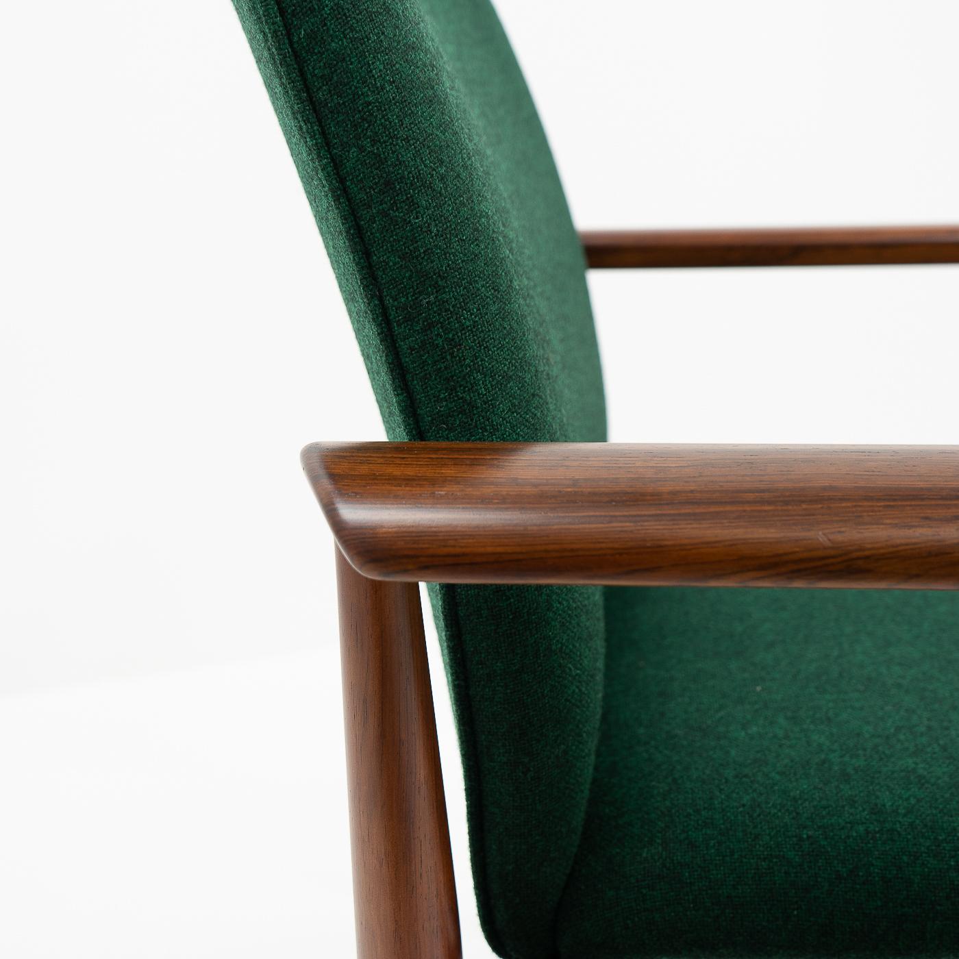 Finn Juhl for France and Son, Diplomat Armchair in Rosewood, 1950s For Sale 5