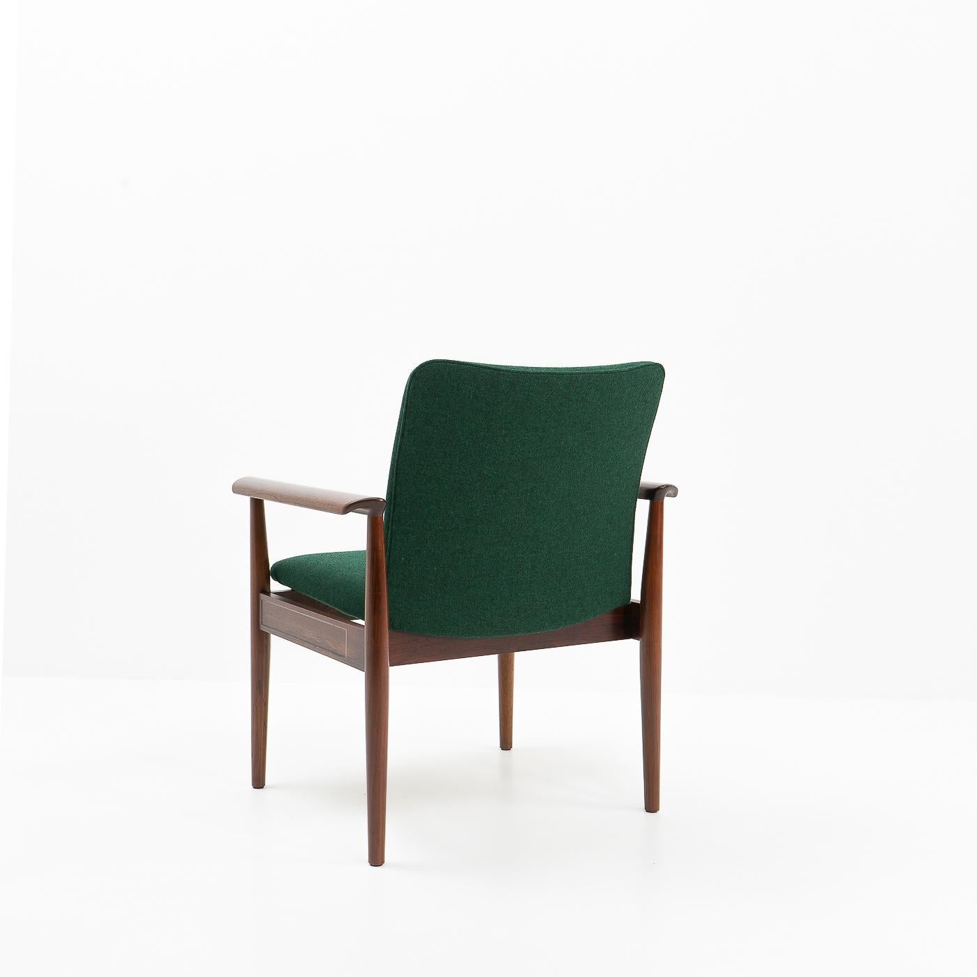 Finn Juhl for France and Son, Diplomat Armchair in Rosewood, 1950s In Good Condition For Sale In Renens, CH
