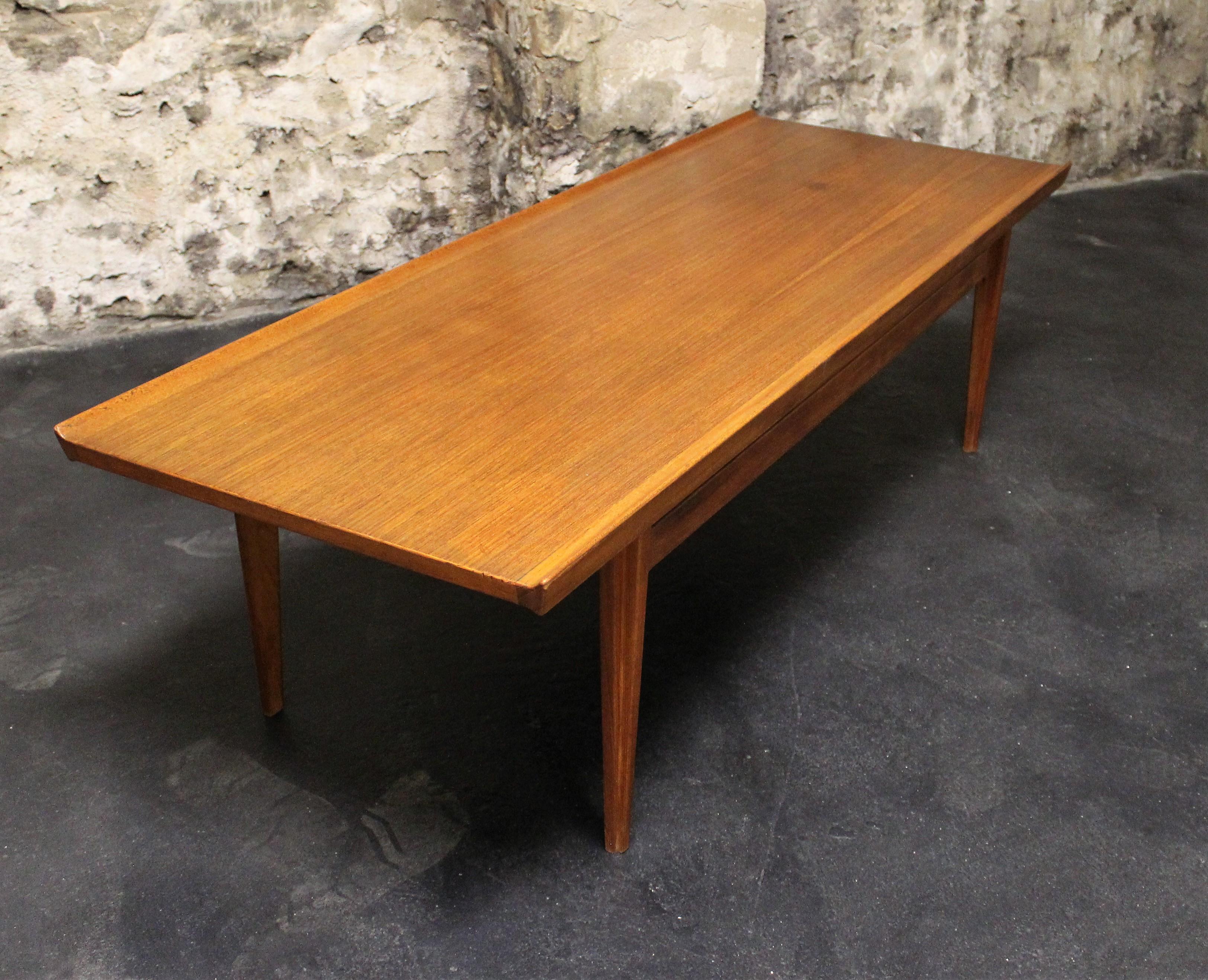 Danish Finn Juhl for France and Sons Solid Teak Coffee Table