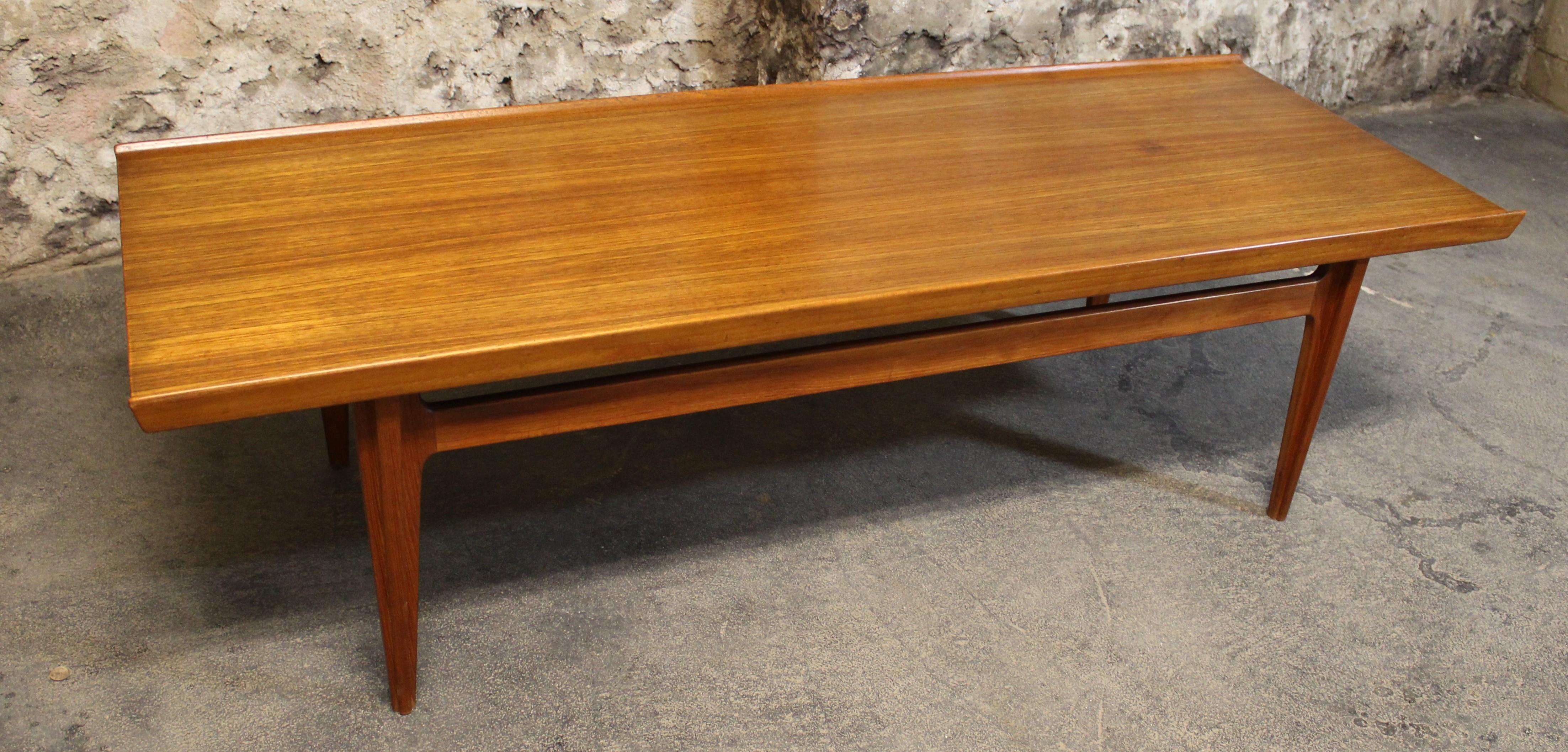 Finn Juhl for France and Sons Solid Teak Coffee Table In Good Condition In Hamilton, Ontario
