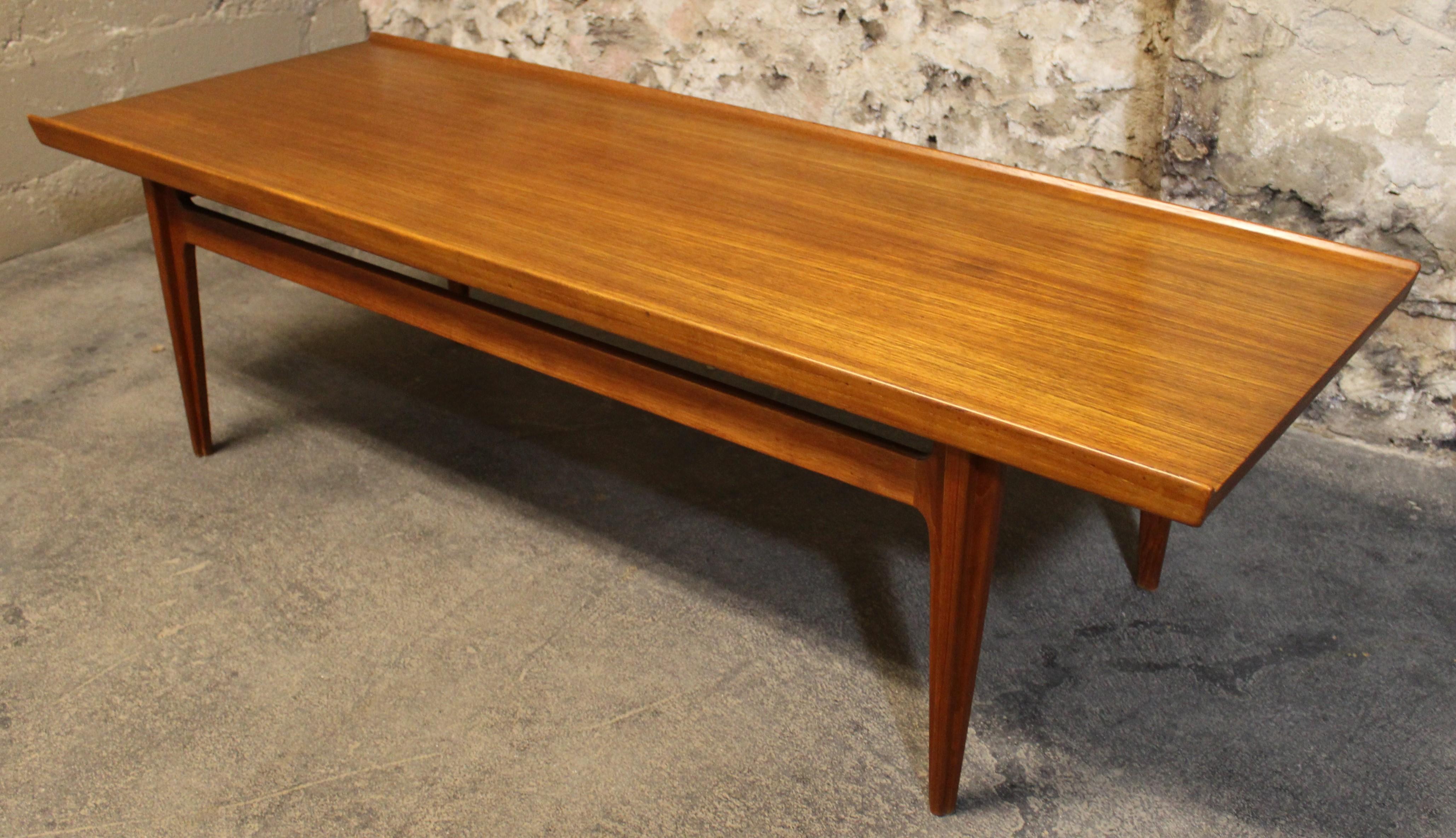 20th Century Finn Juhl for France and Sons Solid Teak Coffee Table