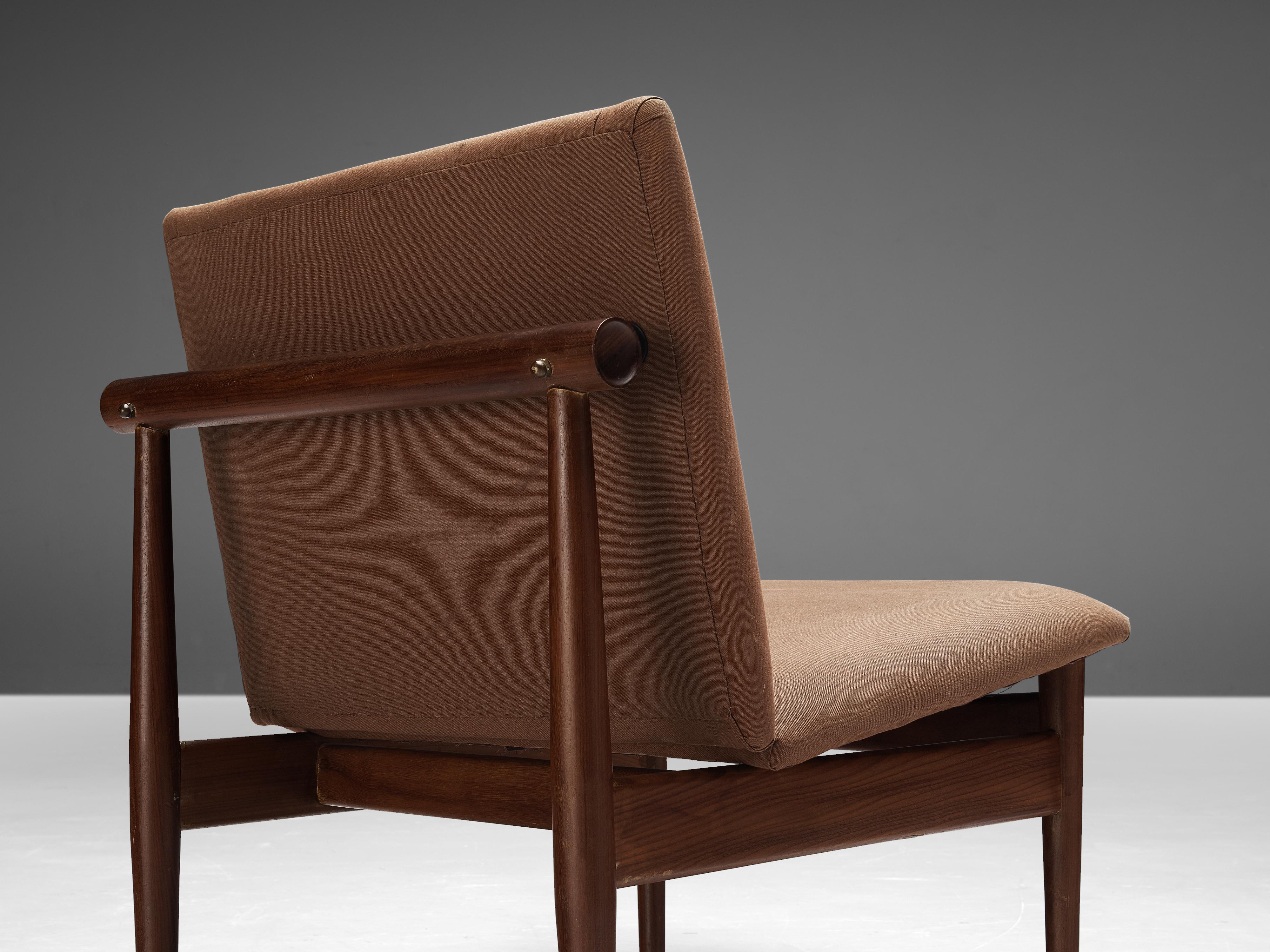 Finn Juhl for France & Søn Pair of ‘Japan’ Lounge Chairs Model ‘137’ in Teak In Good Condition In Waalwijk, NL