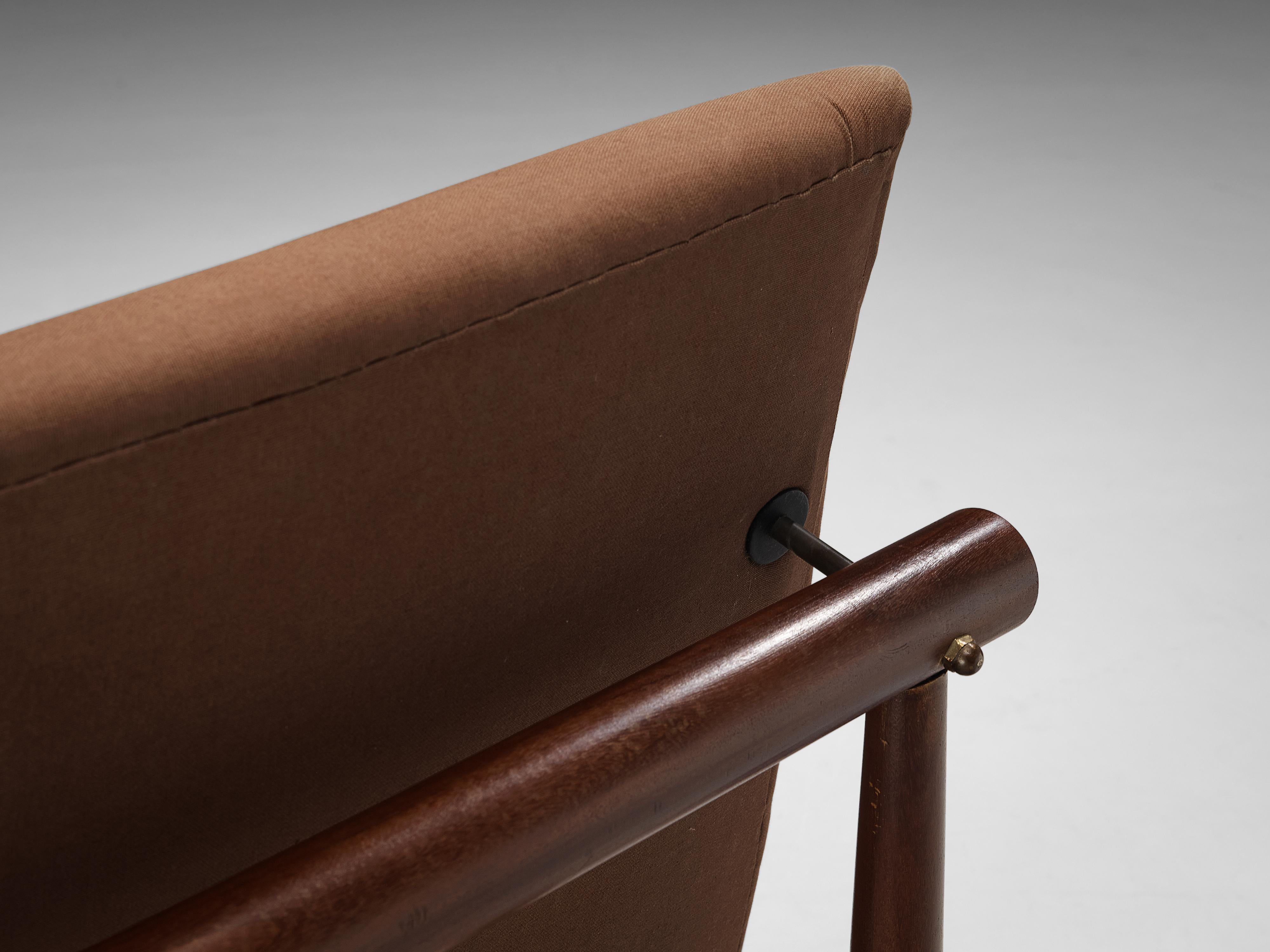 Brass Finn Juhl for France & Søn Pair of ‘Japan’ Lounge Chairs Model ‘137’ in Teak