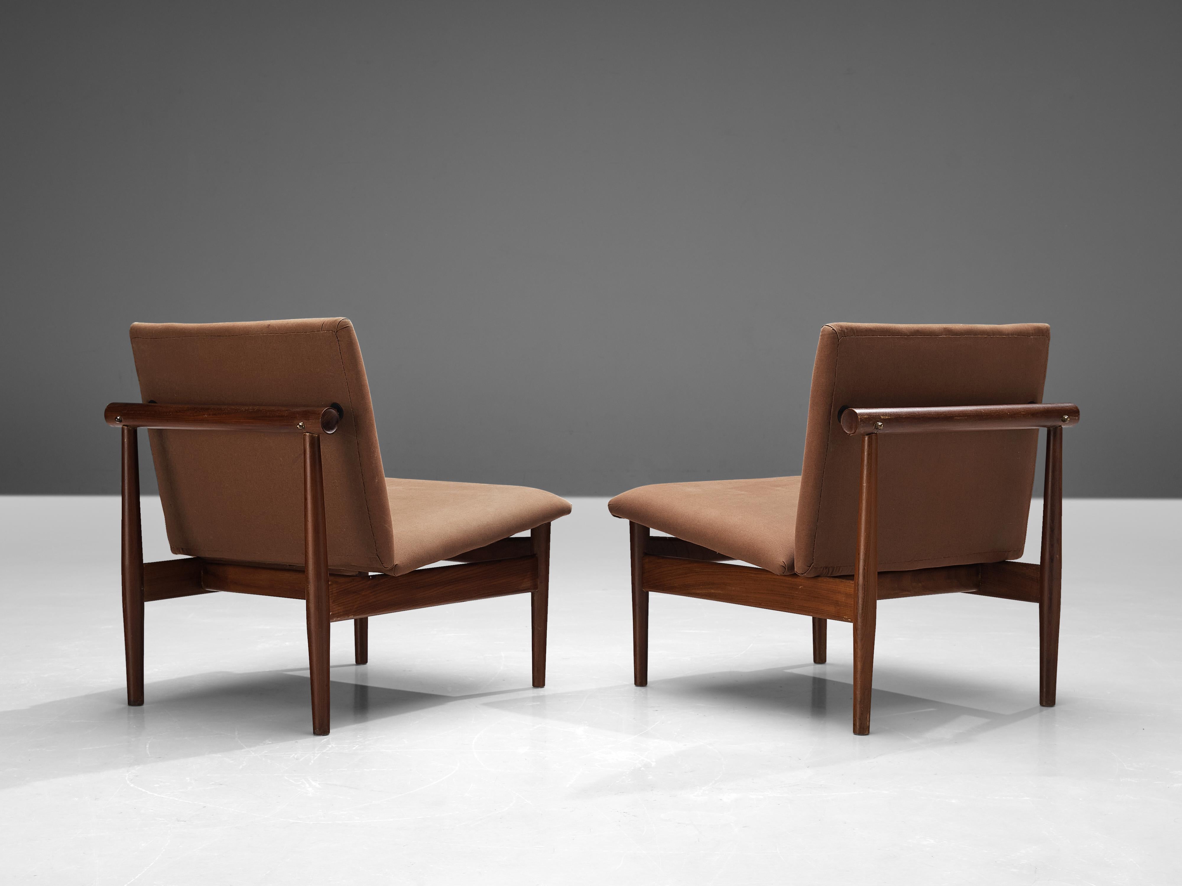Finn Juhl for France & Søn Pair of ‘Japan’ Lounge Chairs Model ‘137’ in Teak 1