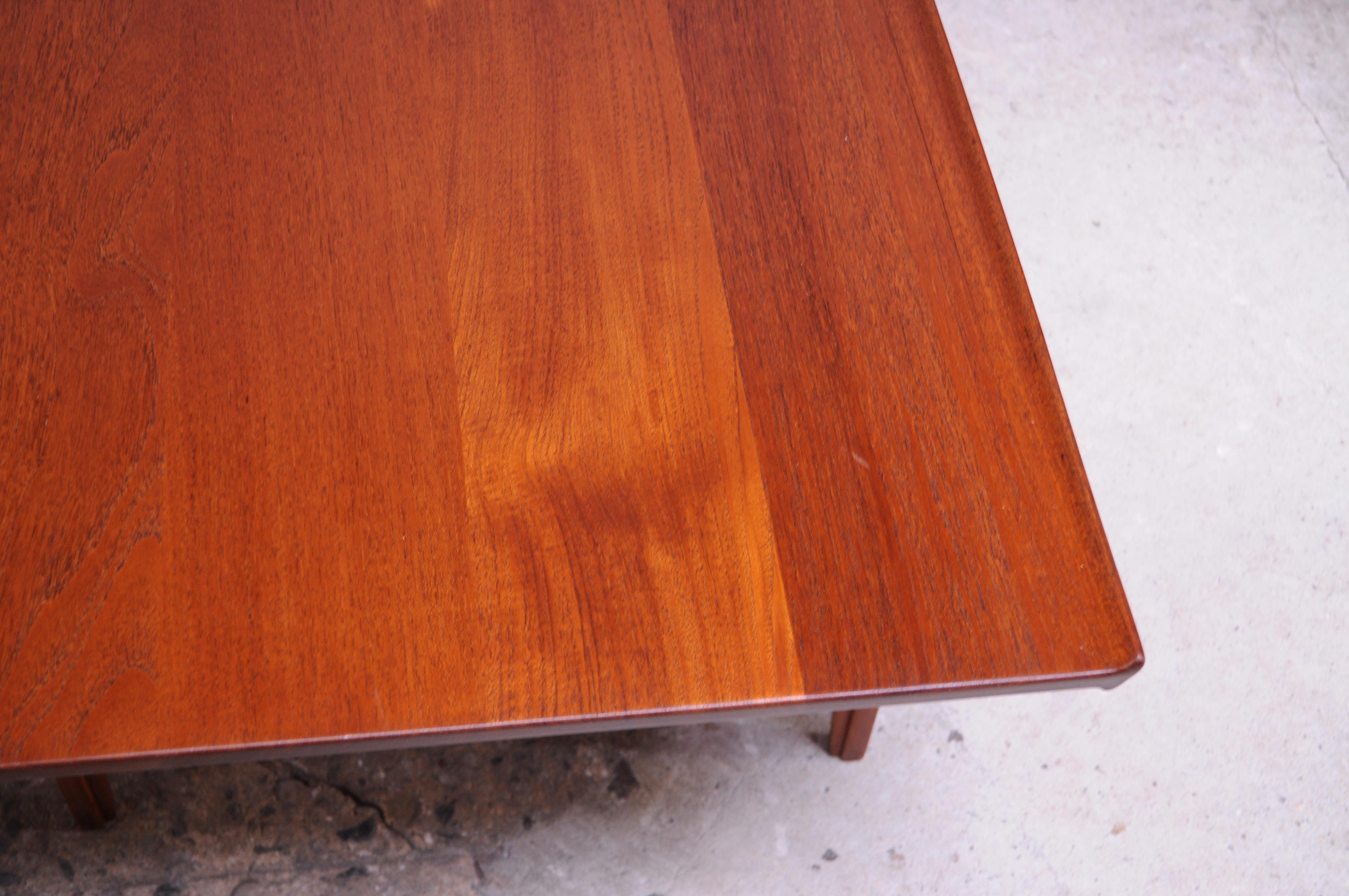 Finn Juhl for France & Son Solid Teak Rectangular Coffee Table 9