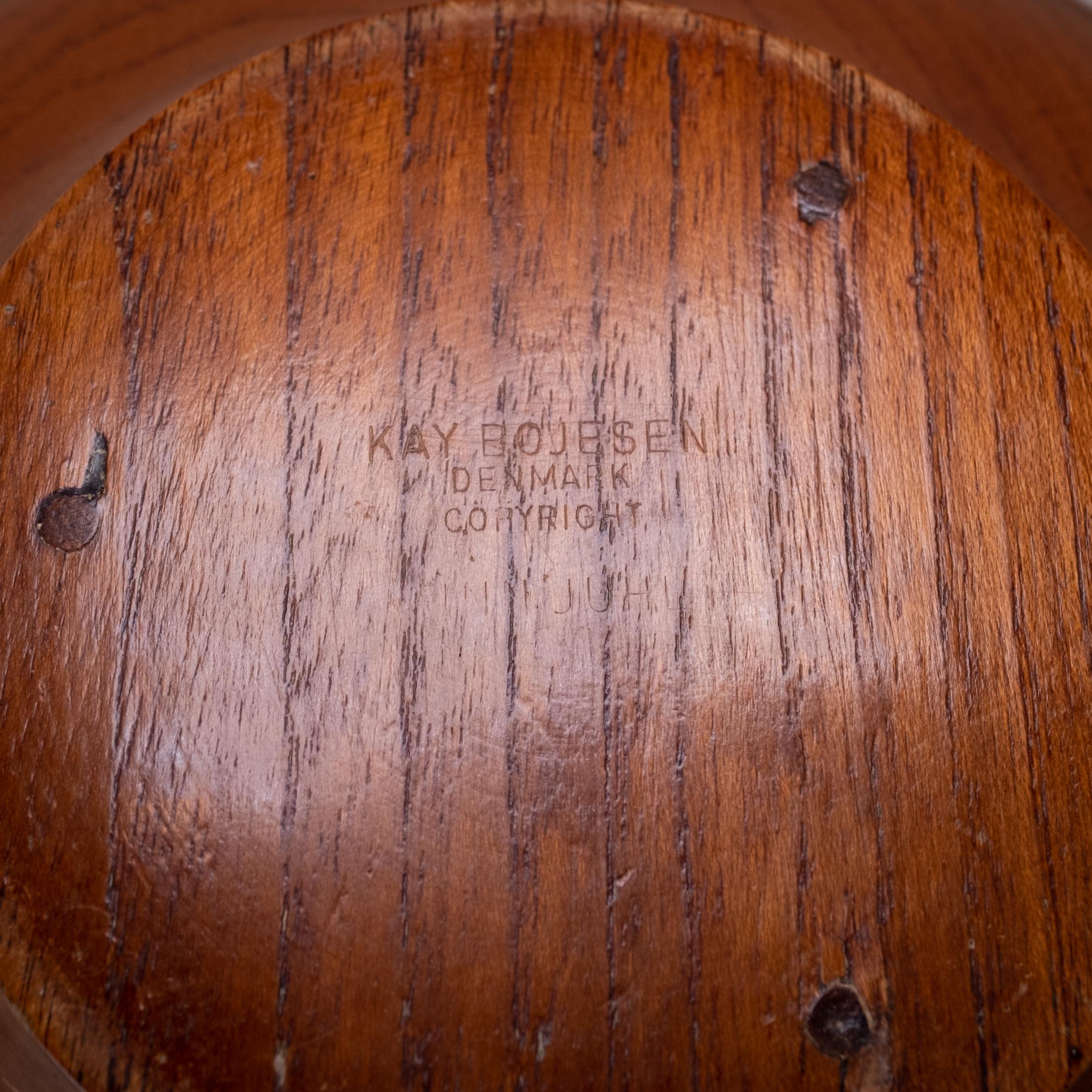 Finn Juhl for Kay Bojesen Teak Bowl, Denmark, 1950s 9