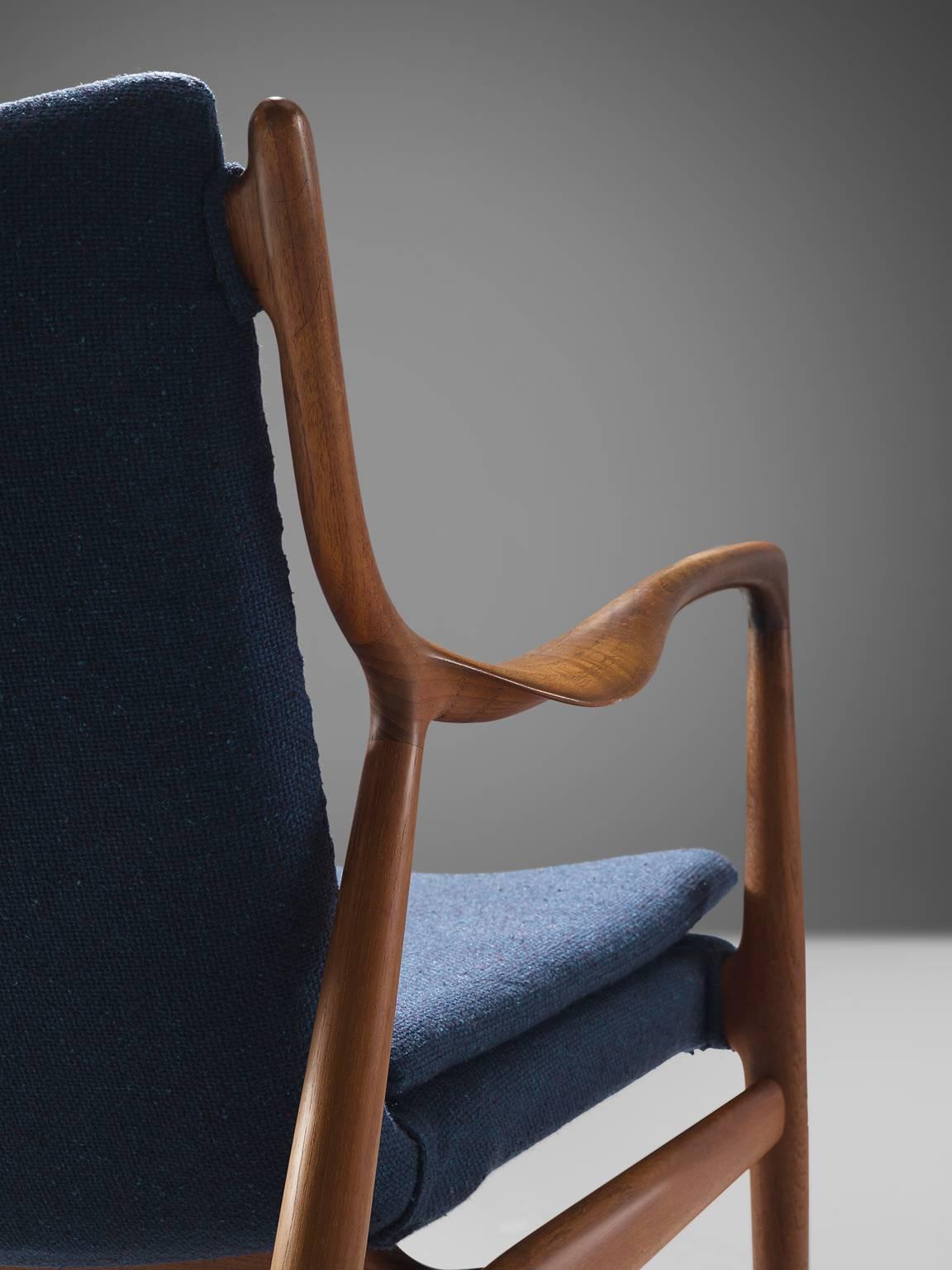 Mid-20th Century Finn Juhl for Niels Vodder NV45 in Teak