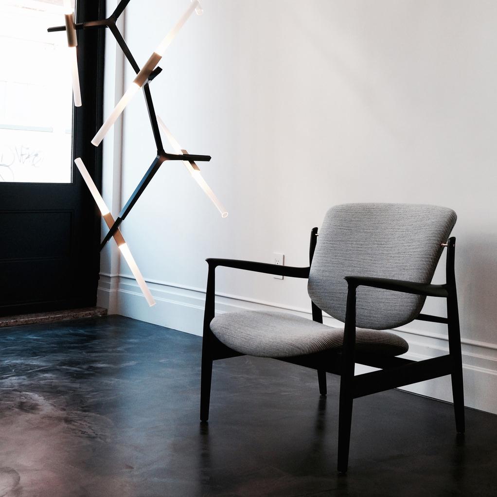 Finn Juhl France Chair in Wood and Fabric 5