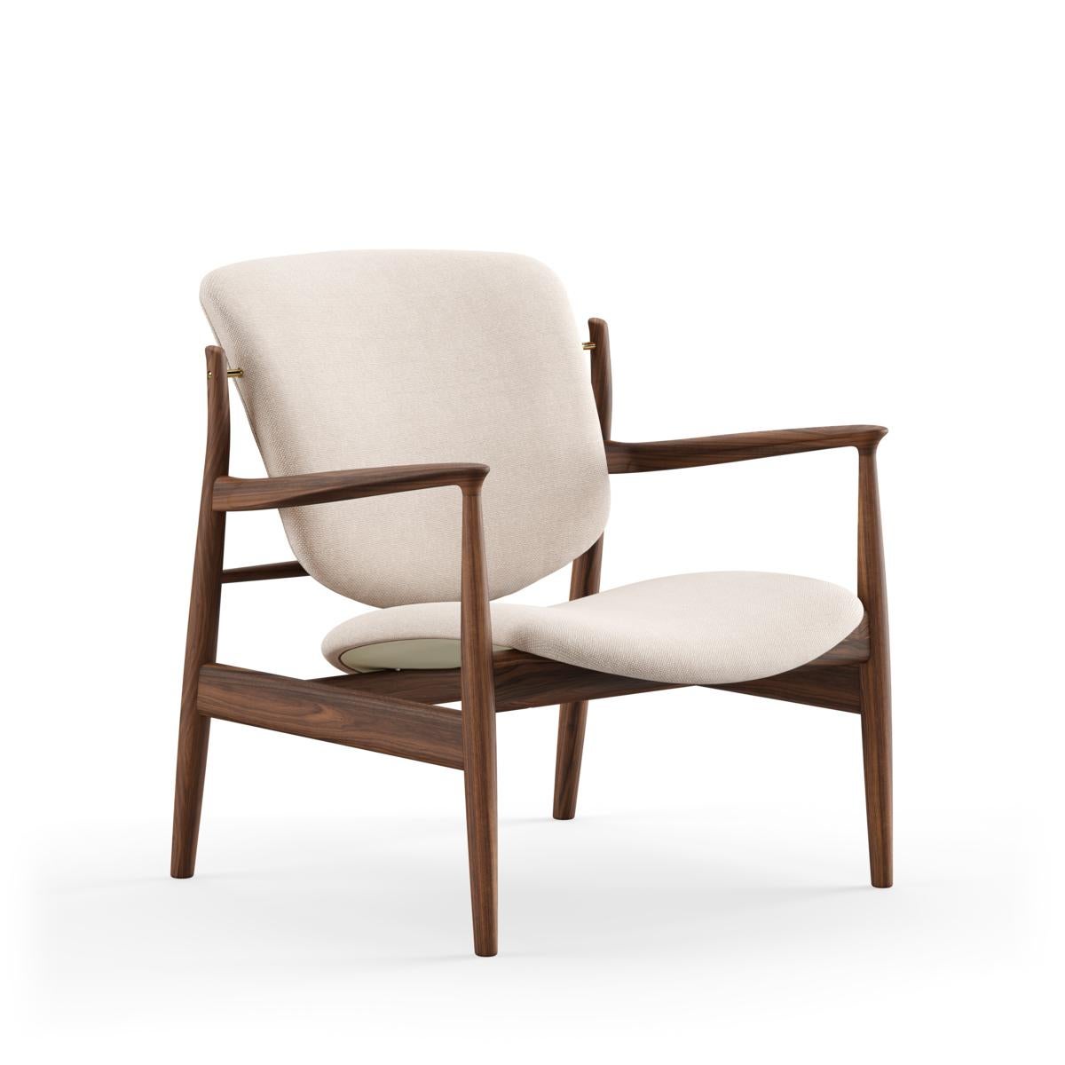 Finn Juhl France Chair in Wood and Fabric 5