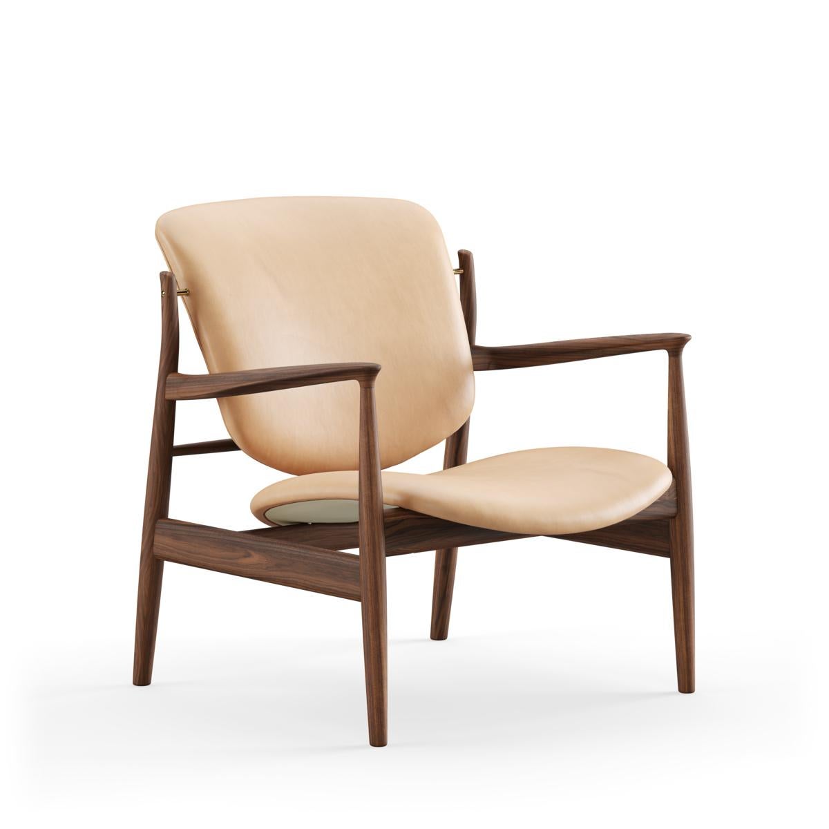 Finn Juhl France Chair in Wood and Fabric 7