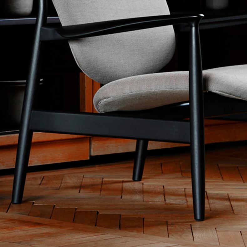 Danish Finn Juhl France Chair in Wood and Fabric