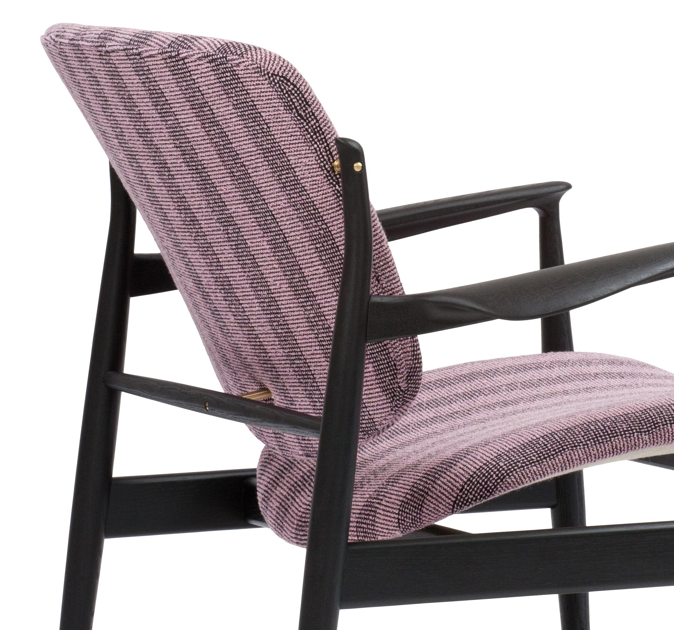 Scandinavian Modern Finn Juhl France Chair in Wood and Fabric