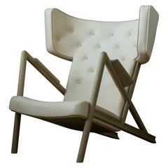 Finn Juhl Grasshopper Armchair, Wood and Leather