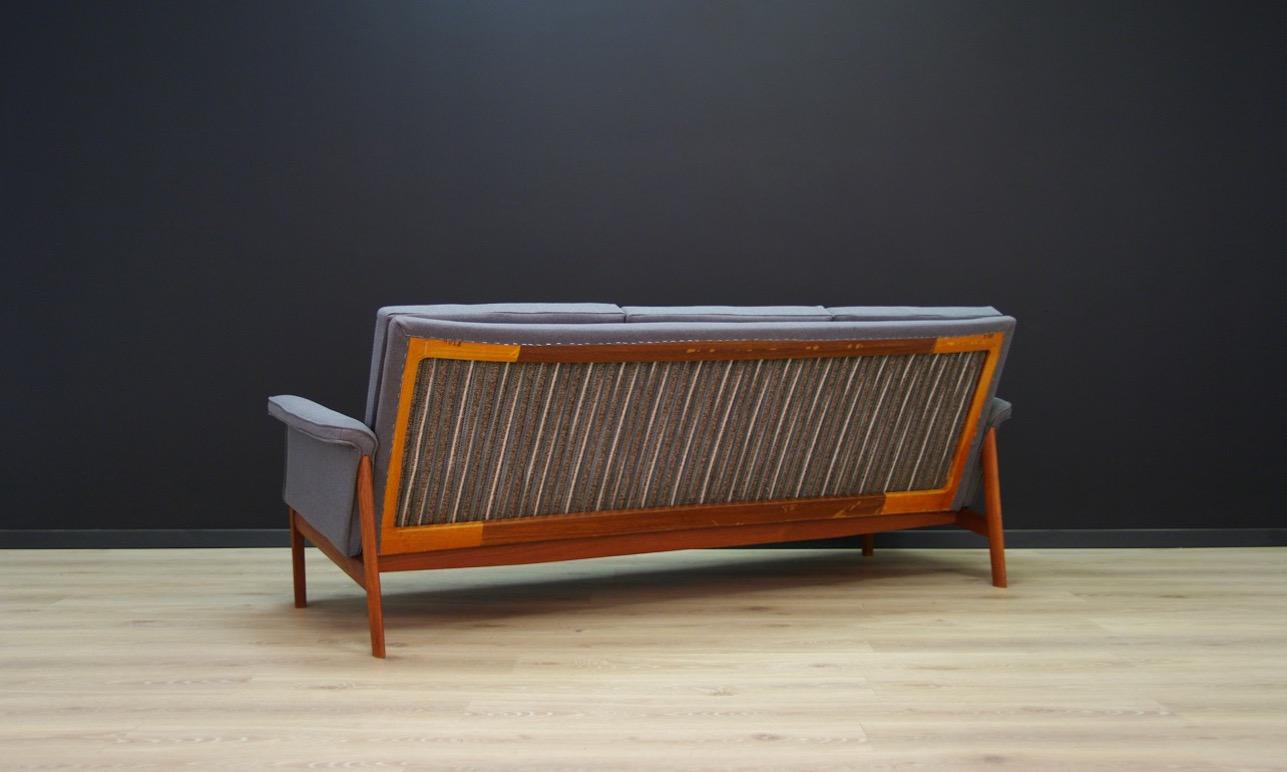 Late 20th Century Finn Juhl Gray Sofa Danish Design Vintage Classic For Sale