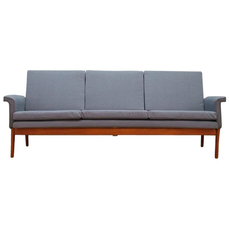 Finn Juhl Gray Sofa Danish Design Vintage Classic For Sale