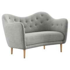 Finn Juhl Grey 46 Sofa Couch Wood and Fabric
