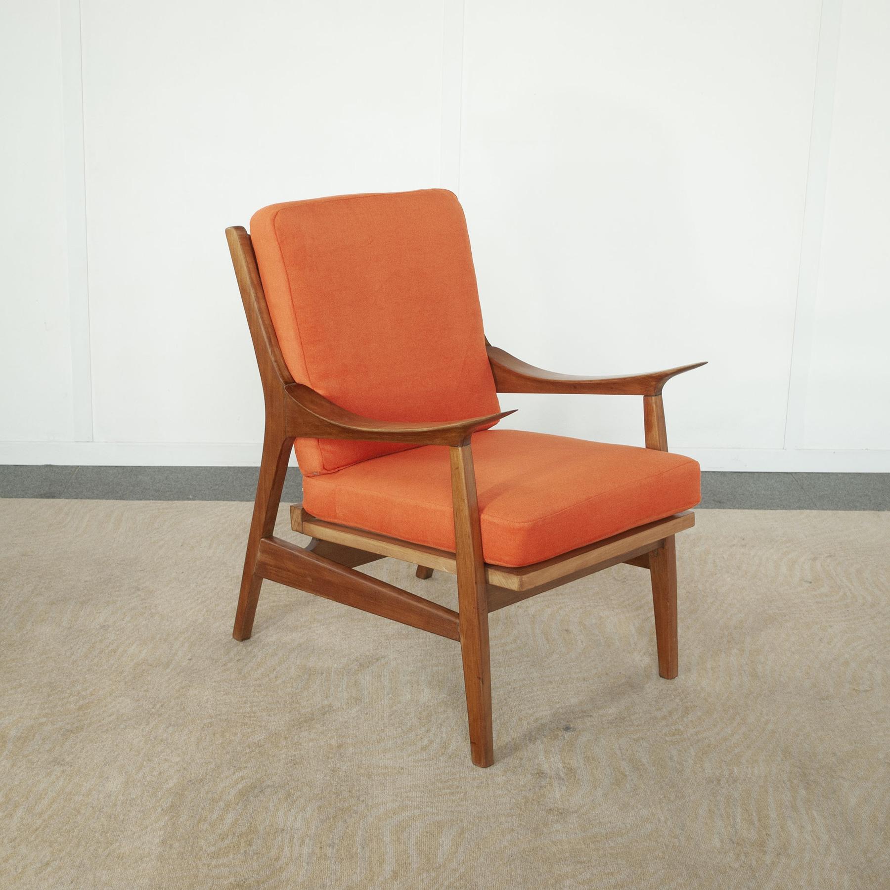Scandinavian Finn Juhl in the manner armchair 1960s For Sale