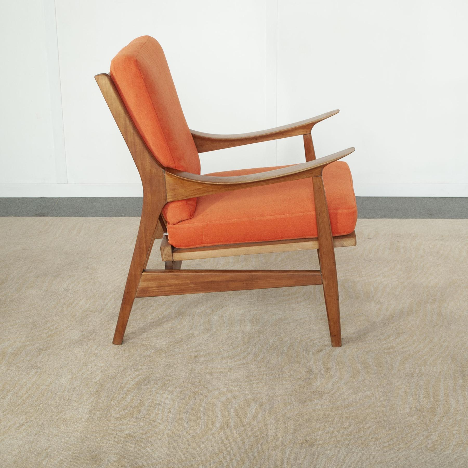 Finn Juhl in the manner armchair 1960s In Good Condition For Sale In bari, IT