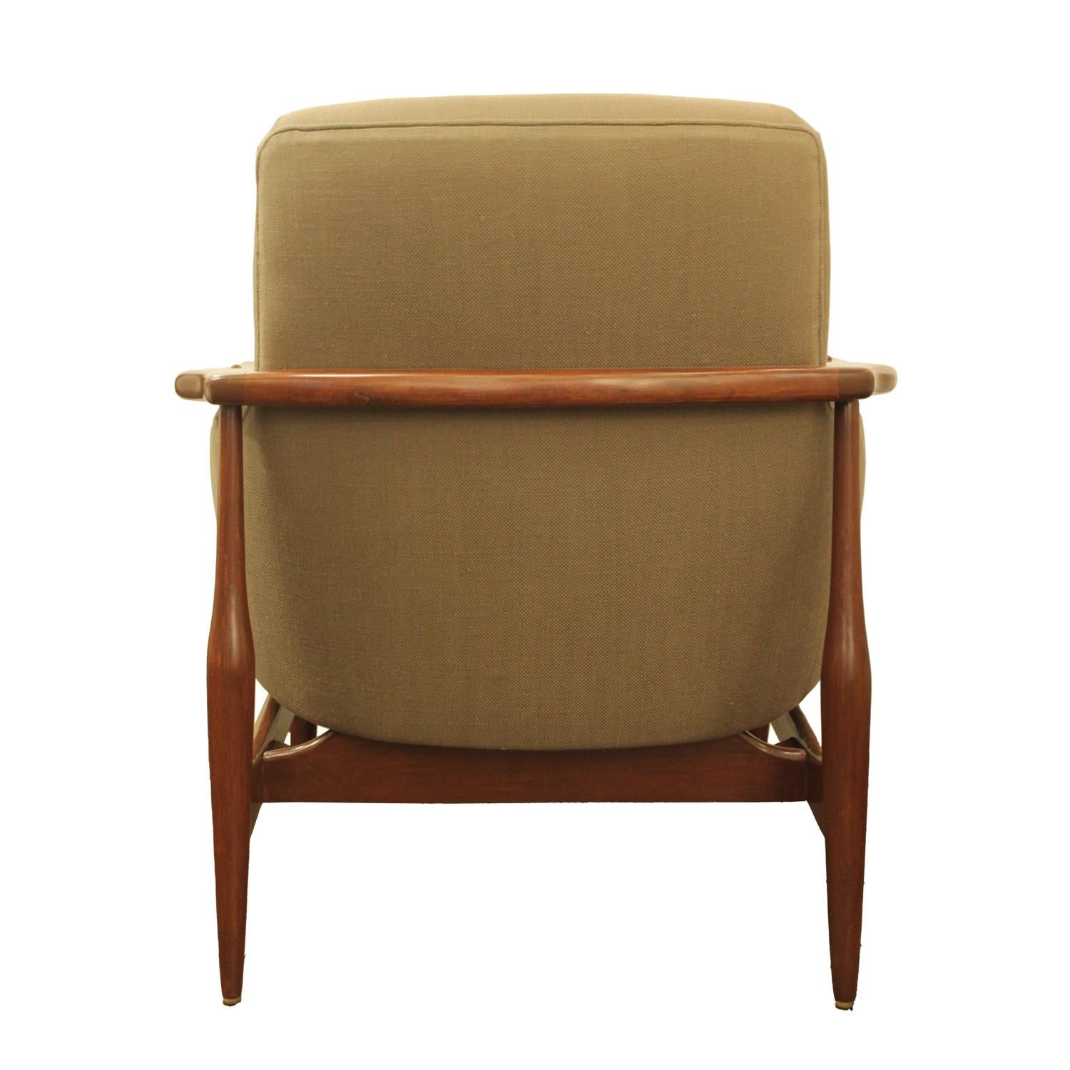 Late 20th Century Finn Juhl Inspired Pair of Danish Mid-Century Lounge Chairs 1970s