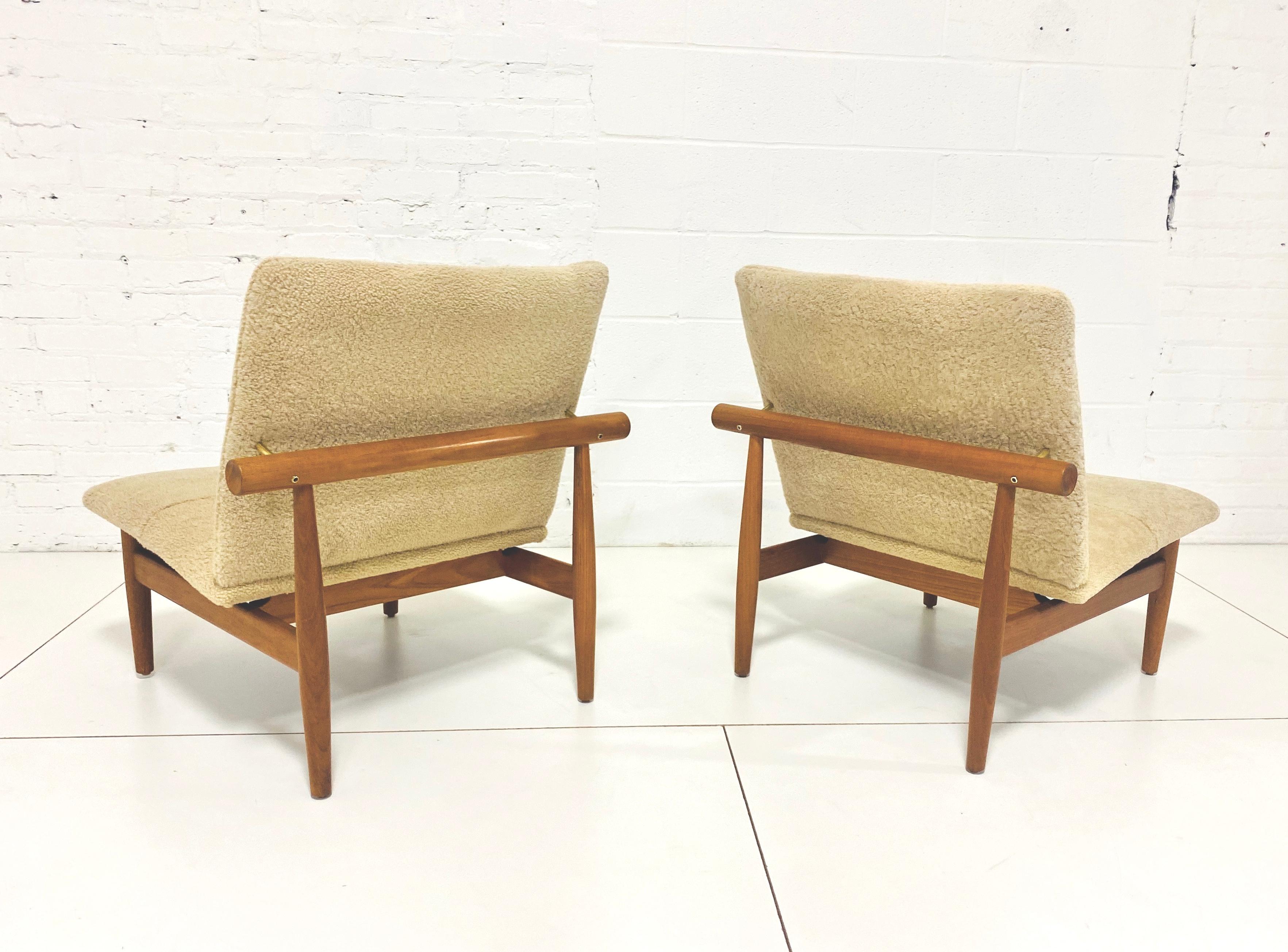 Finn Juhl “Japan Chairs”, Teak and Shearling 3