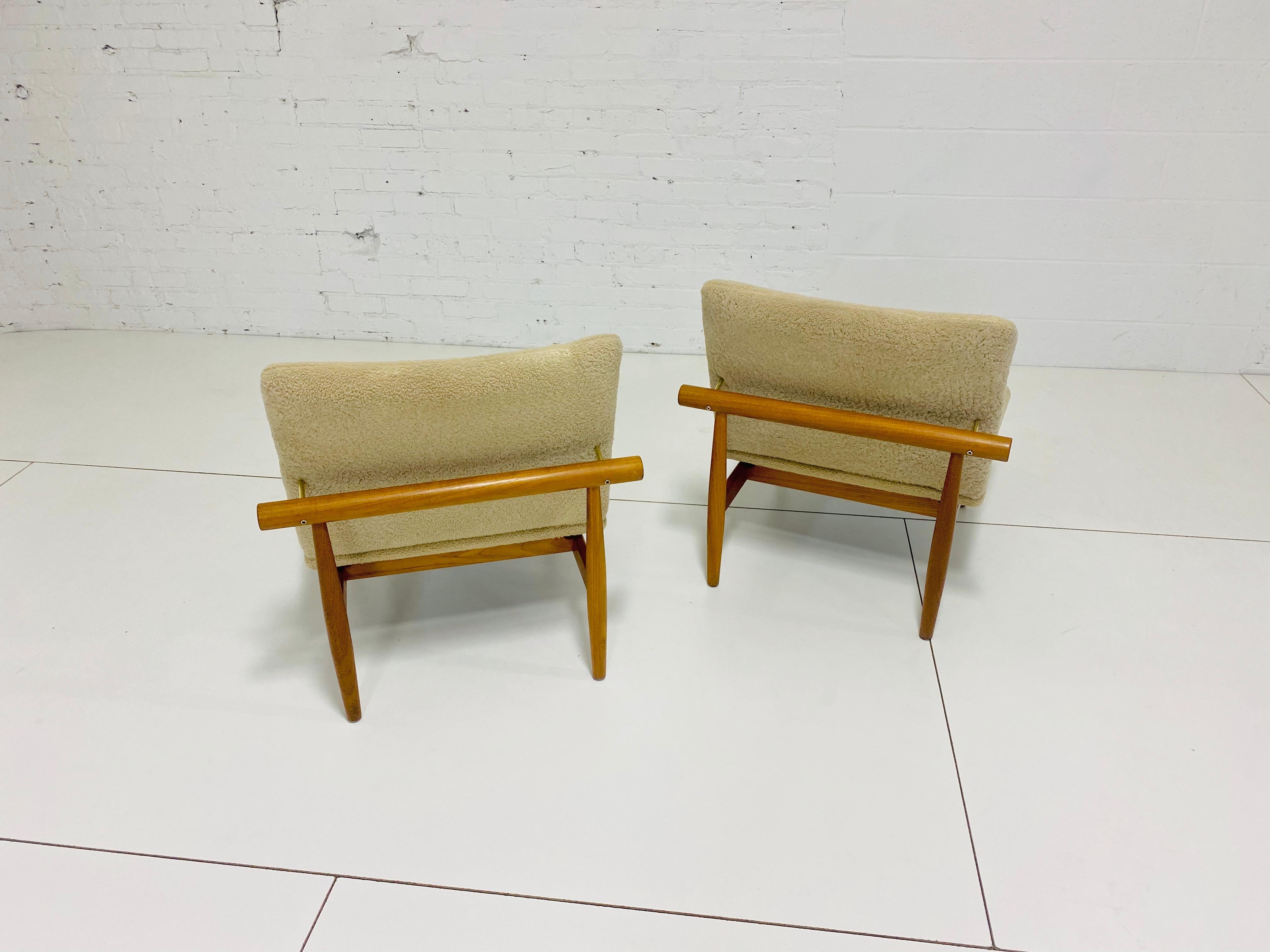 Finn Juhl “Japan Chairs”, Teak and Shearling 2