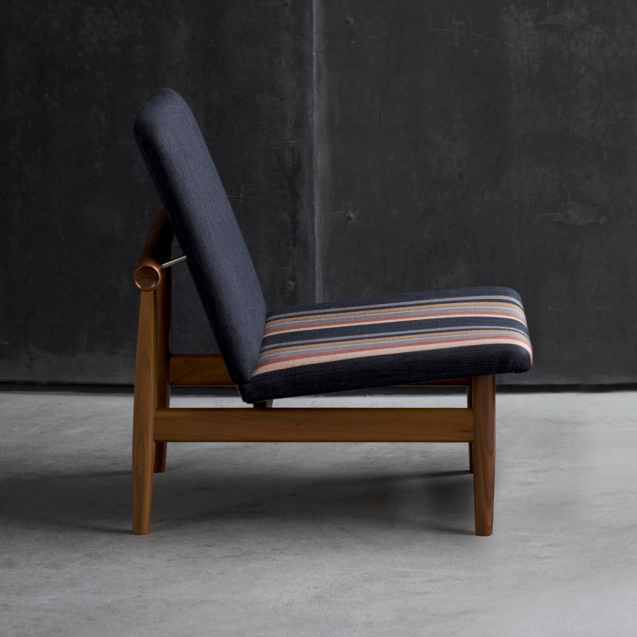 Mid-Century Modern Finn Juhl Japan Series Chair, Kjellerup Fabric