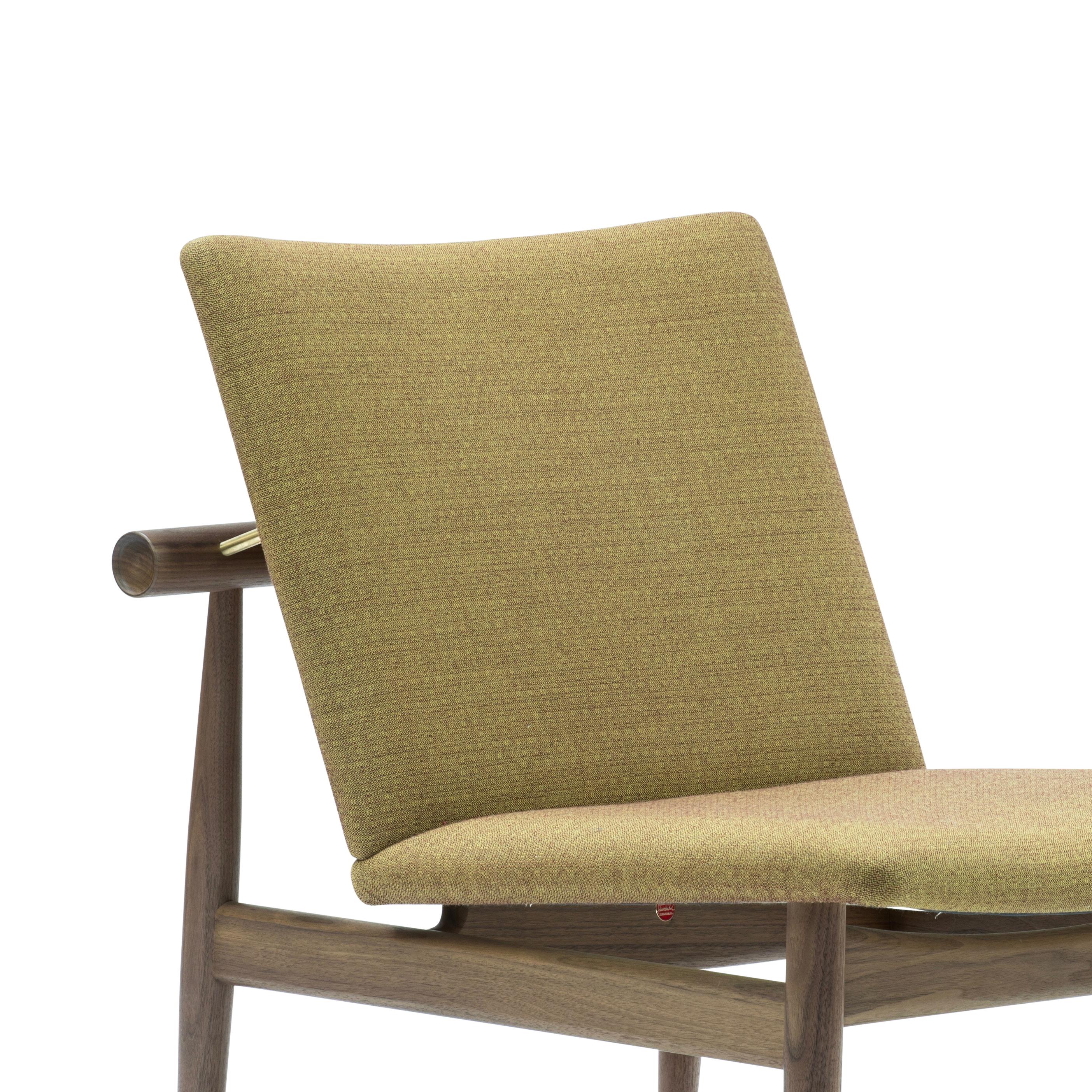 Danish Finn Juhl Japan Series Chair, Wood and Kvadrat Foss