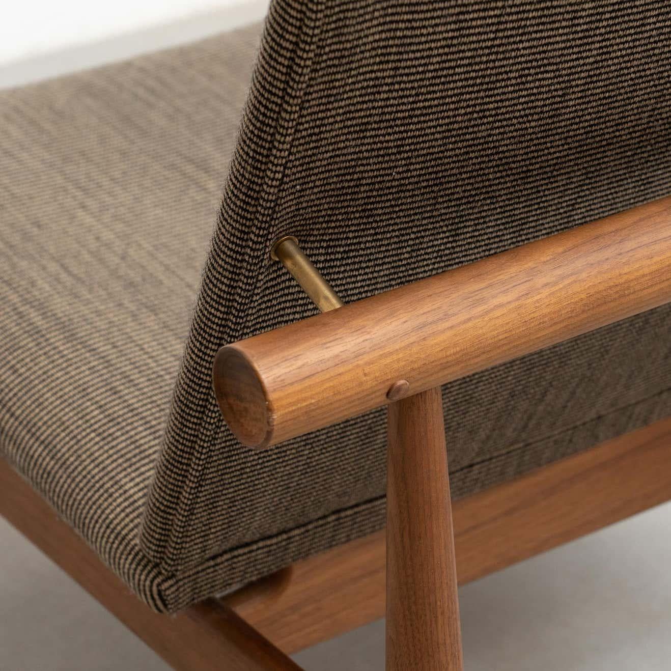 Finn Juhl Japan Series Chair, Wood and Raf Simons Kvadrat 5