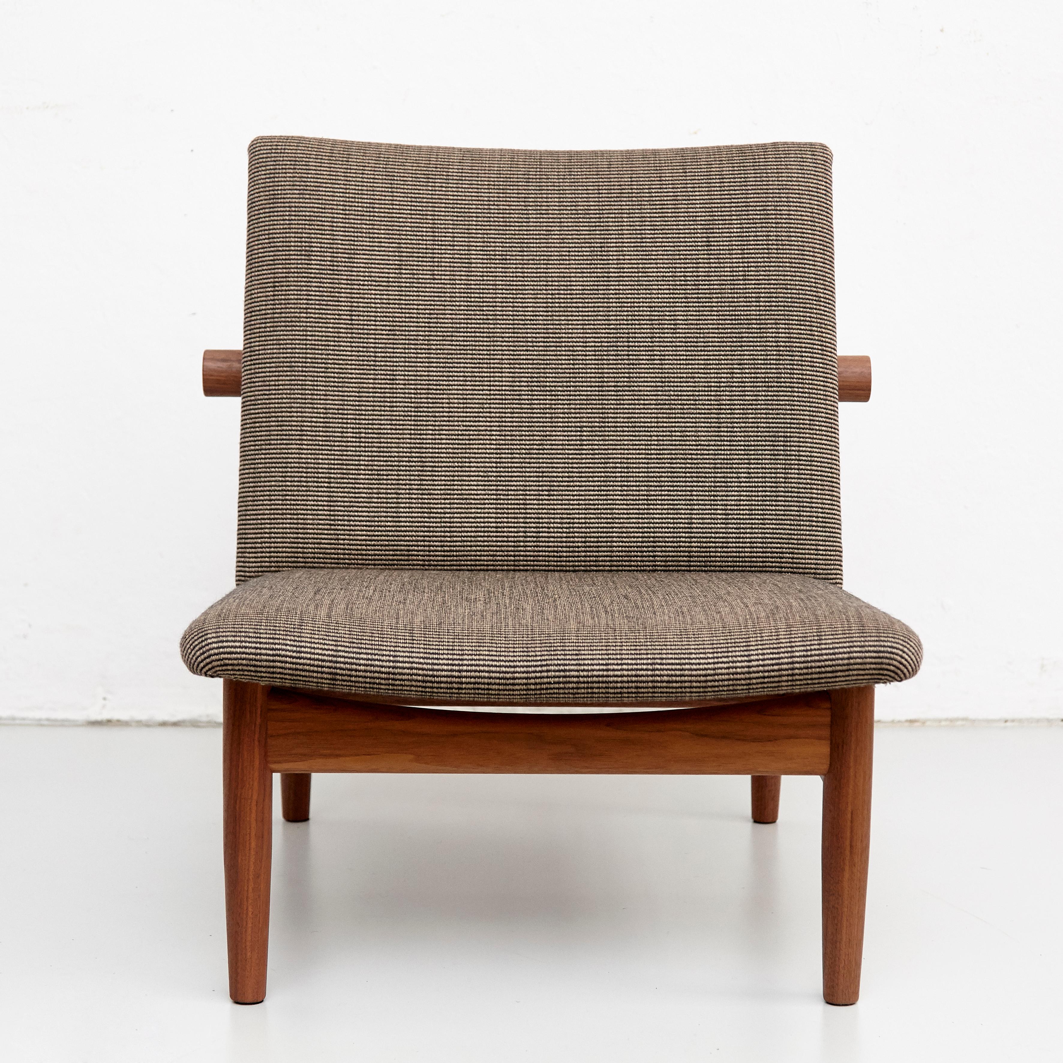 Finn Juhl Japan Series Chair, Wood and Raf Simons Kvadrat In New Condition In Barcelona, Barcelona