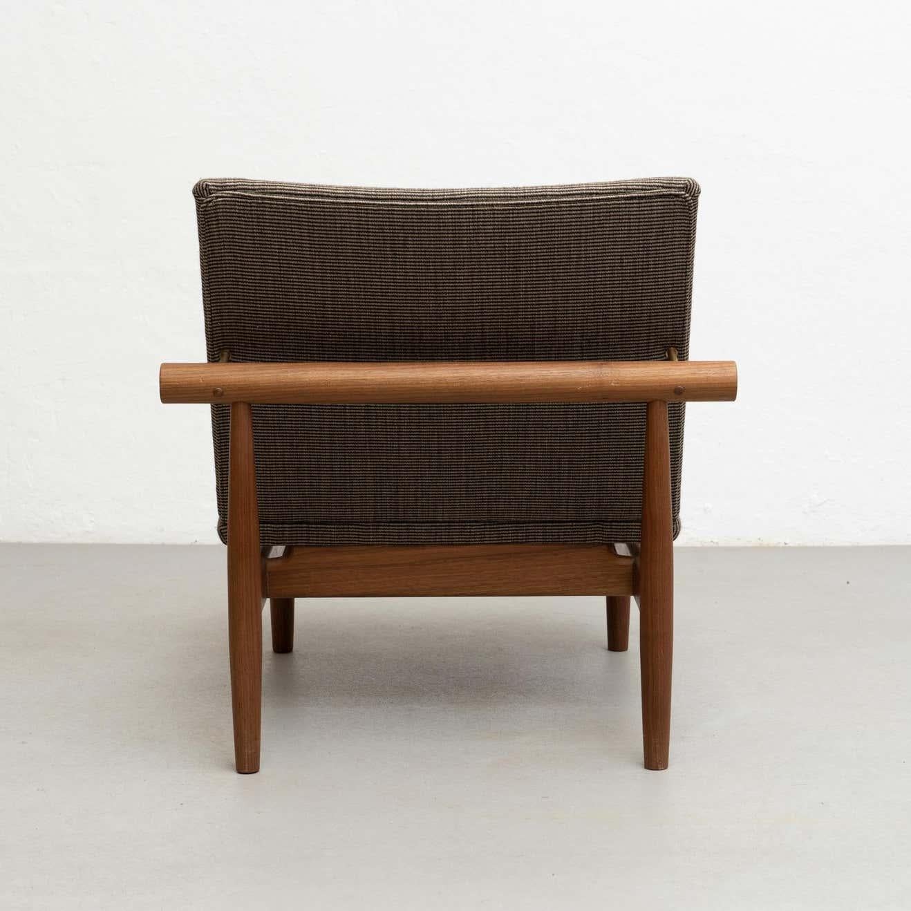 Contemporary Finn Juhl Japan Series Chair, Wood and Raf Simons Kvadrat