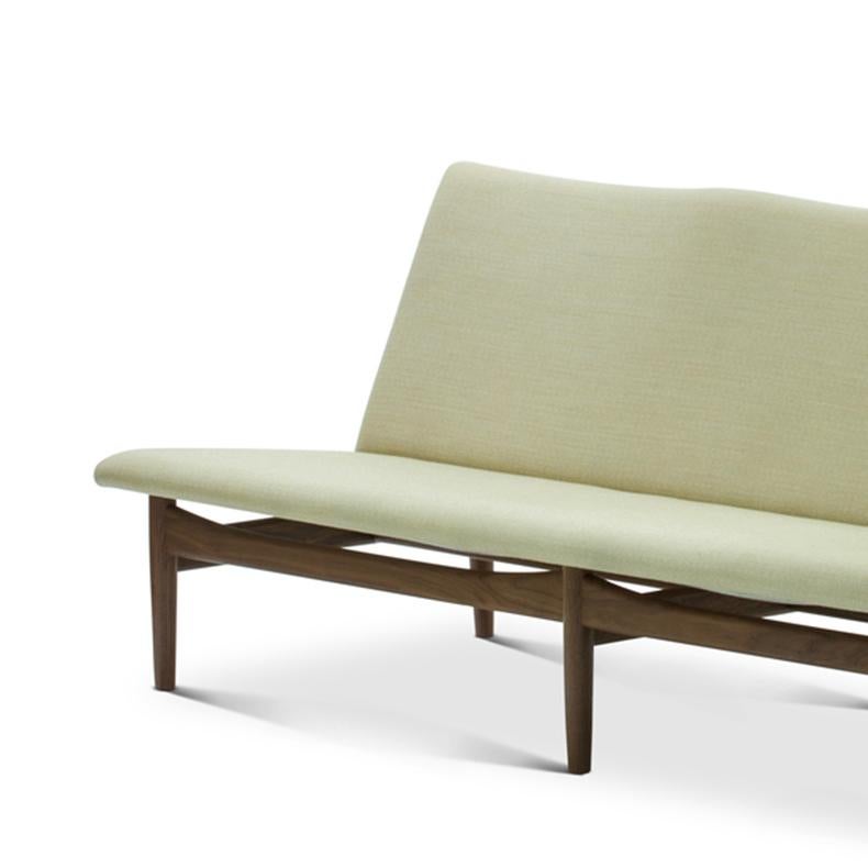 Wood Finn Juhl Japan Series Three-Seaters Sofa